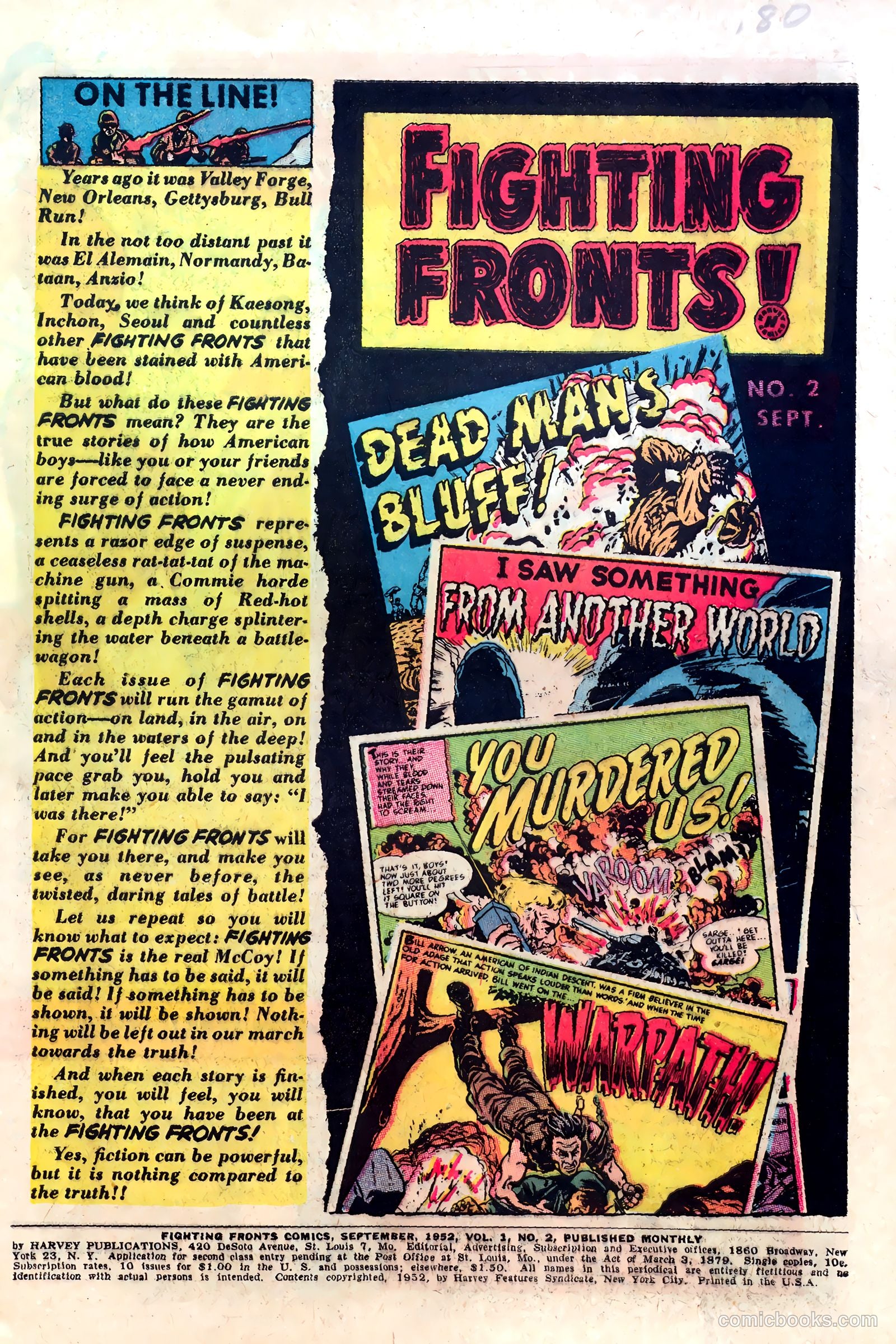 Fighting Fronts #2 (1952) — page 3 of 36