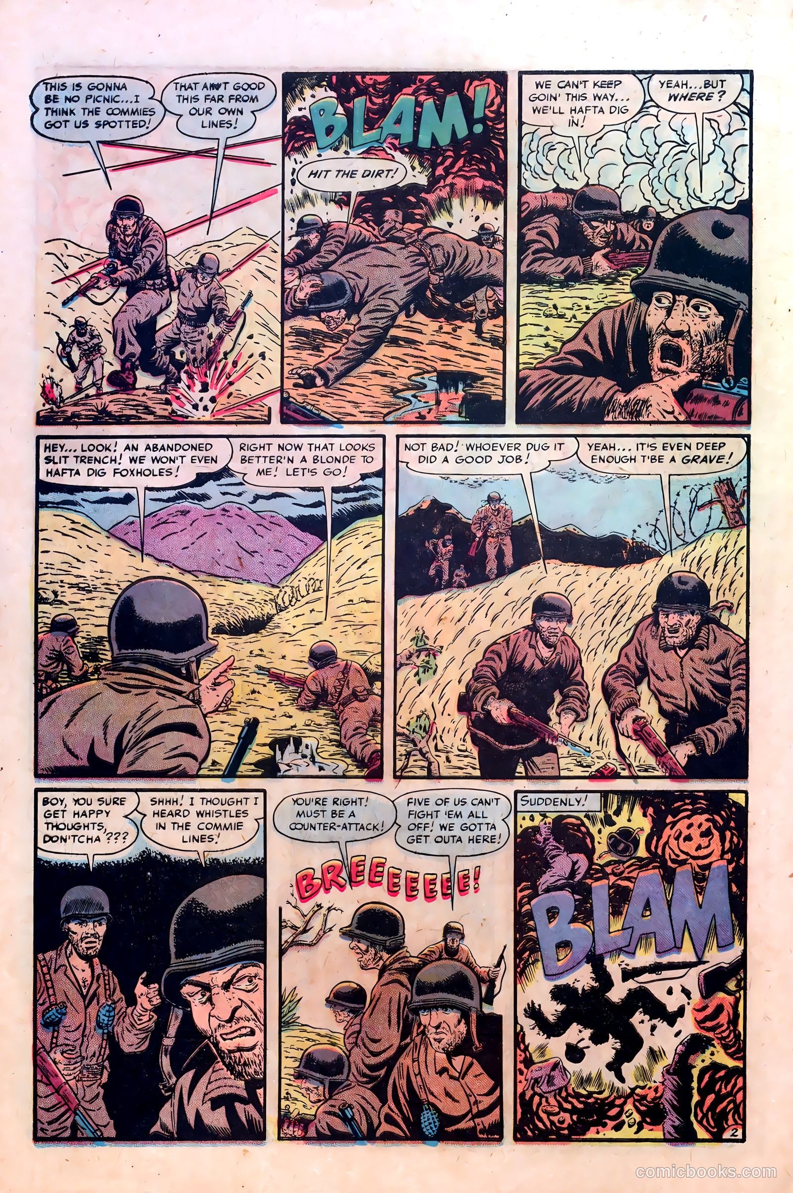 Fighting Fronts #2 (1952) — page 28 of 36