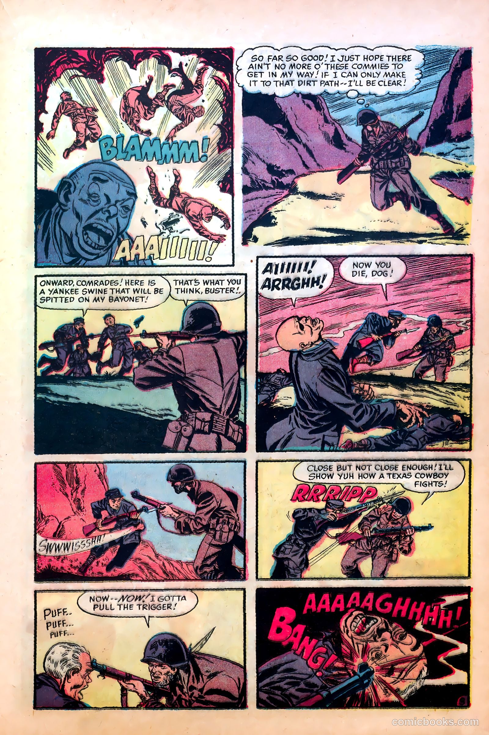 Fighting Fronts #3 (1952) — page 23 of 36