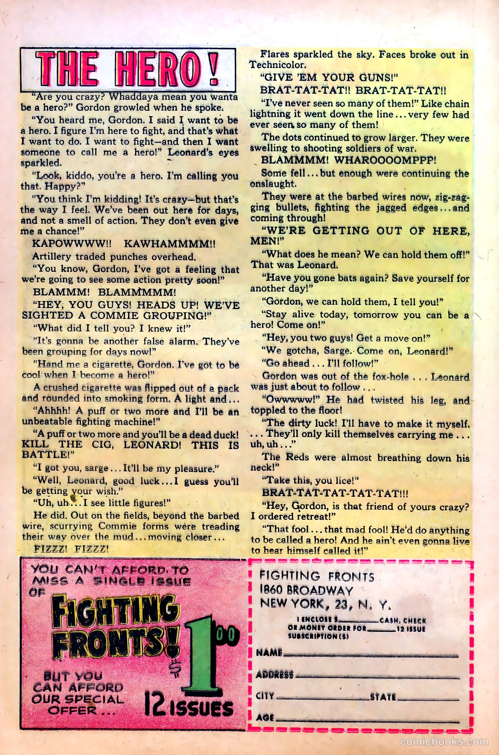 Fighting Fronts #3 (1952) — page 26 of 36