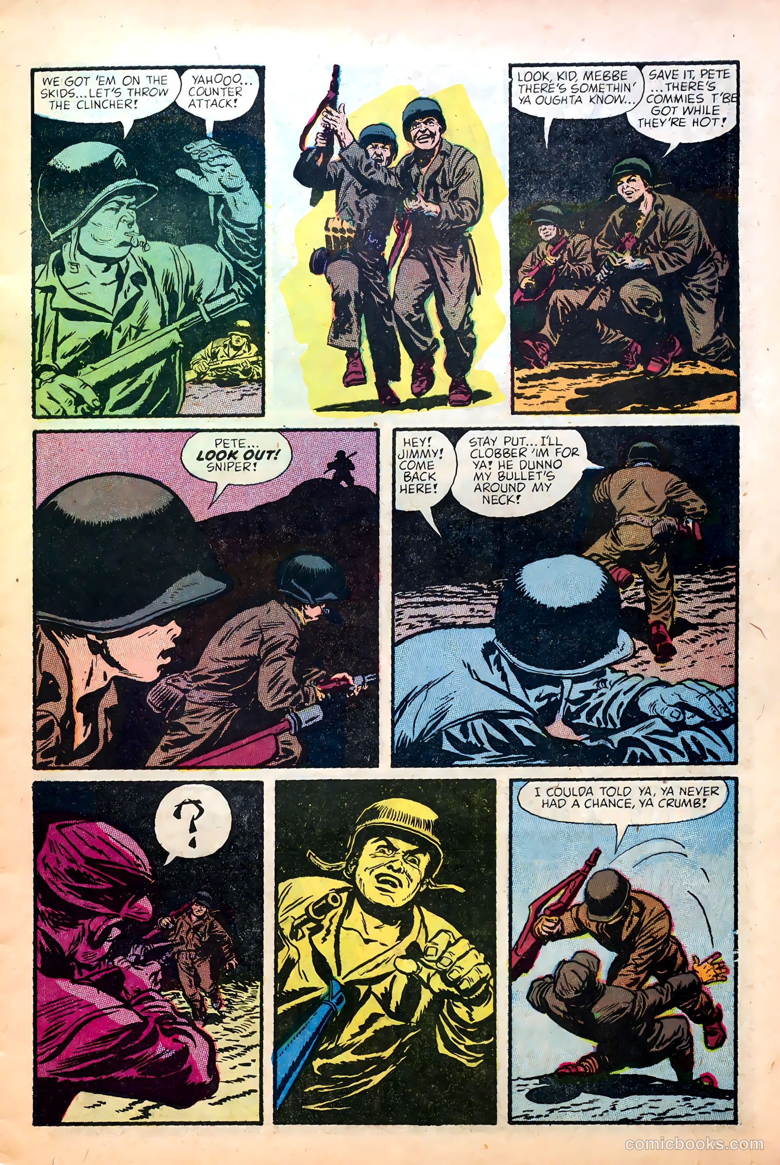 Fighting Fronts #5 (1953) — page 9 of 36