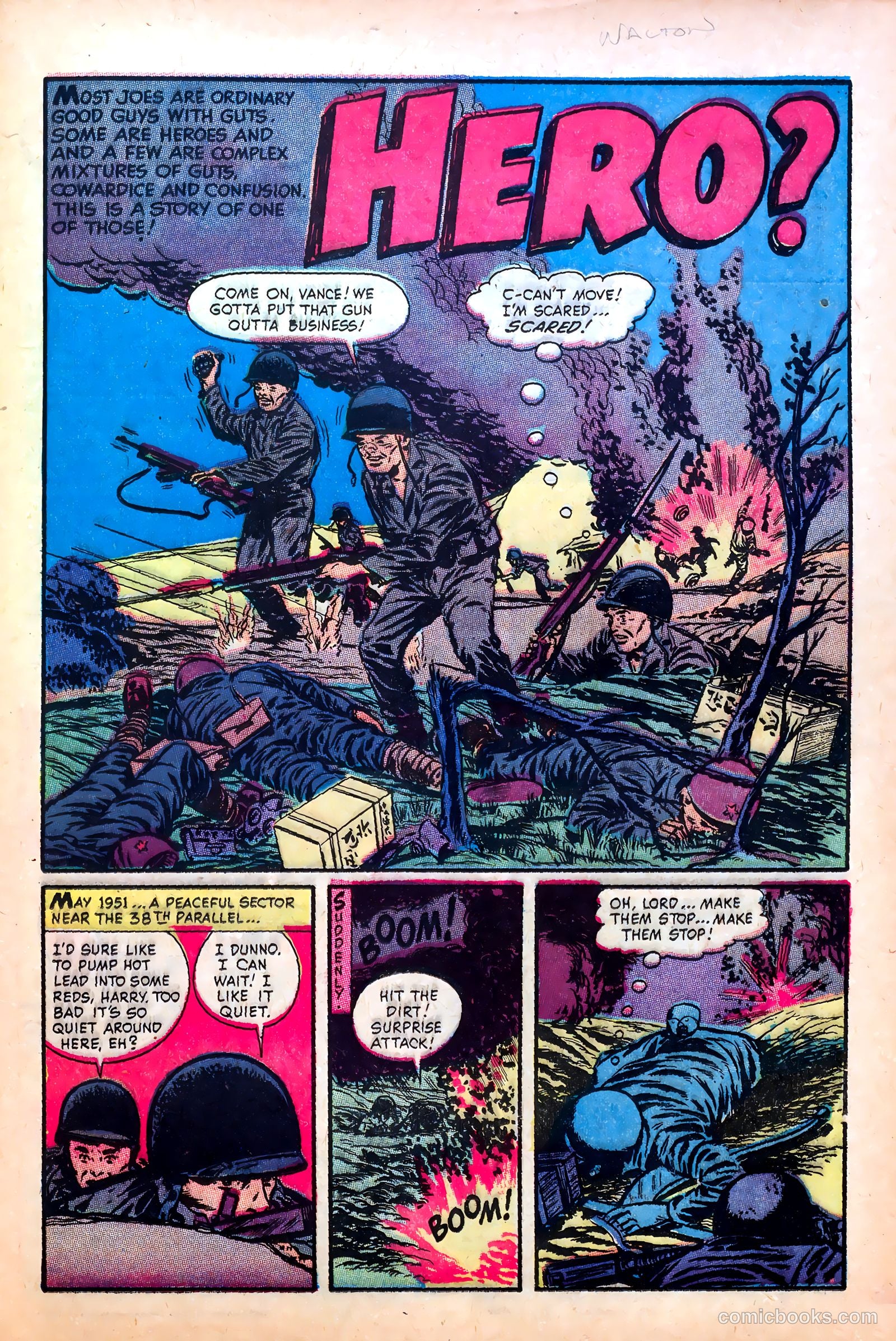 Fighting Fronts #5 (1953) — page 21 of 36