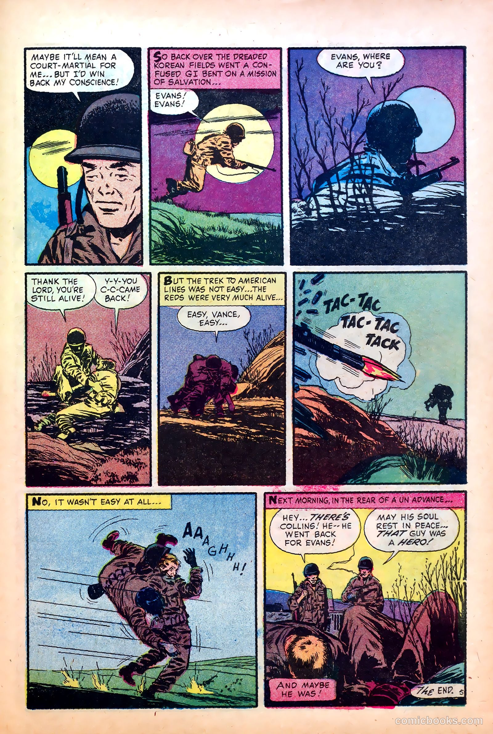 Fighting Fronts #5 (1953) — page 25 of 36