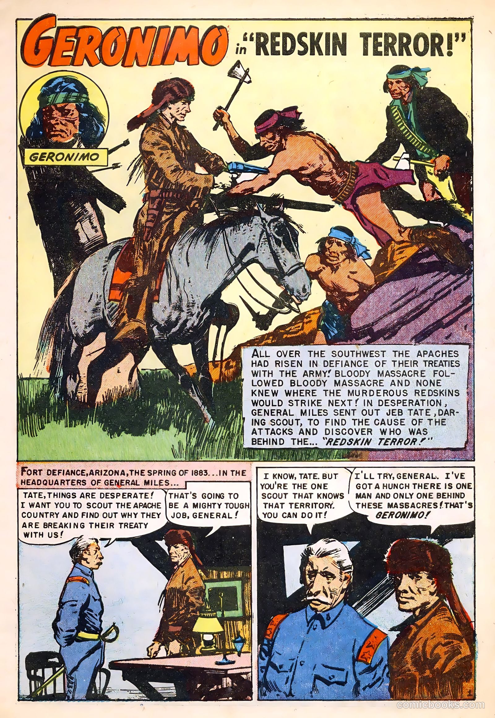 Fighting Indians of the Wild West #1 (1952) — page 3 of 36