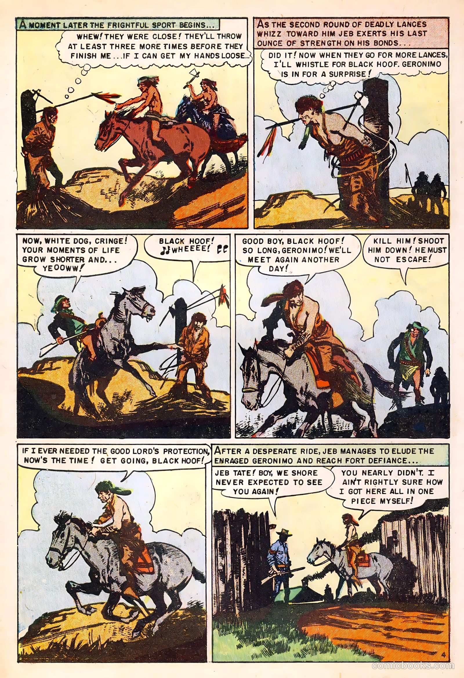 Fighting Indians of the Wild West #1 (1952) — page 6 of 36
