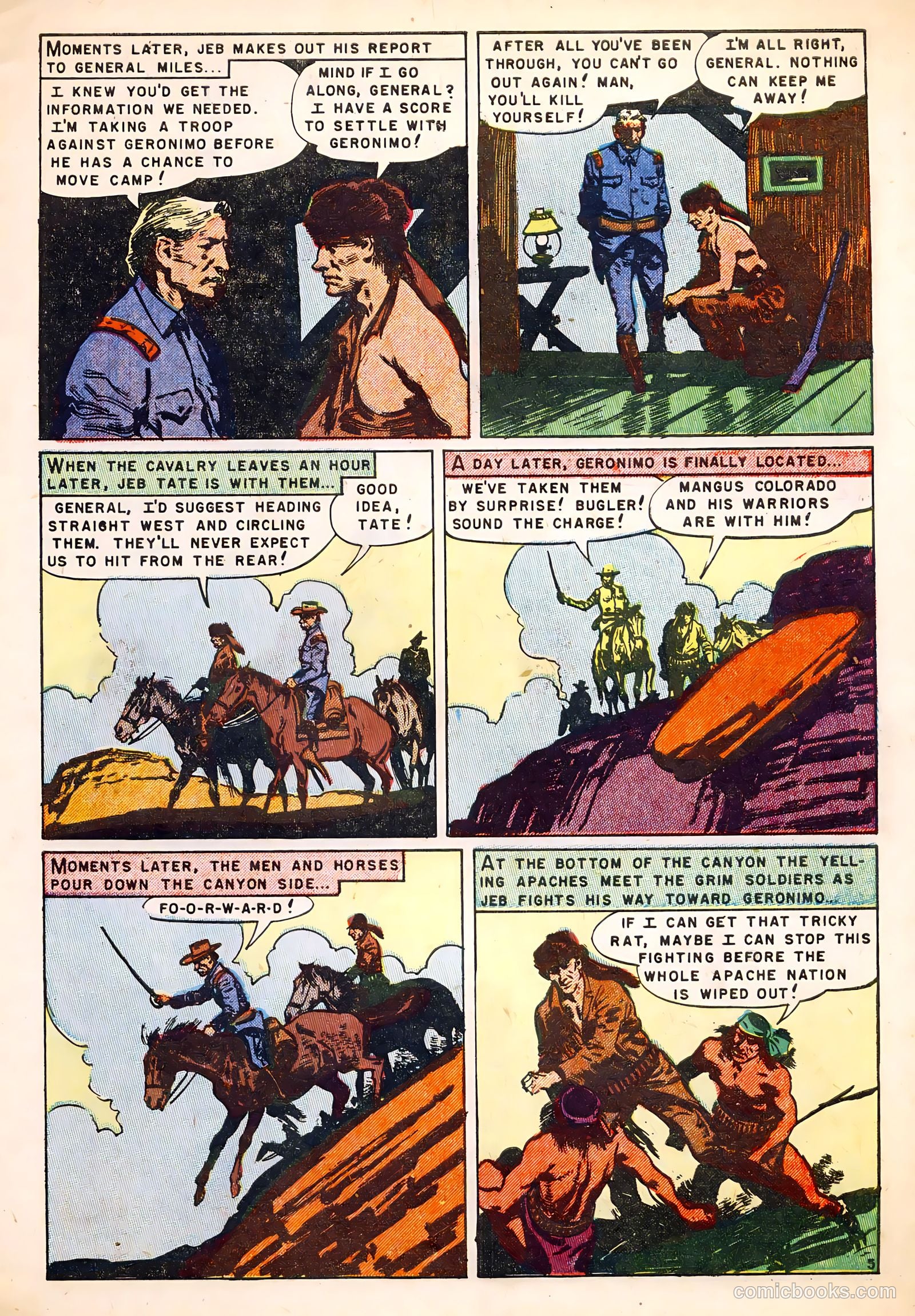 Fighting Indians of the Wild West #1 (1952) — page 7 of 36