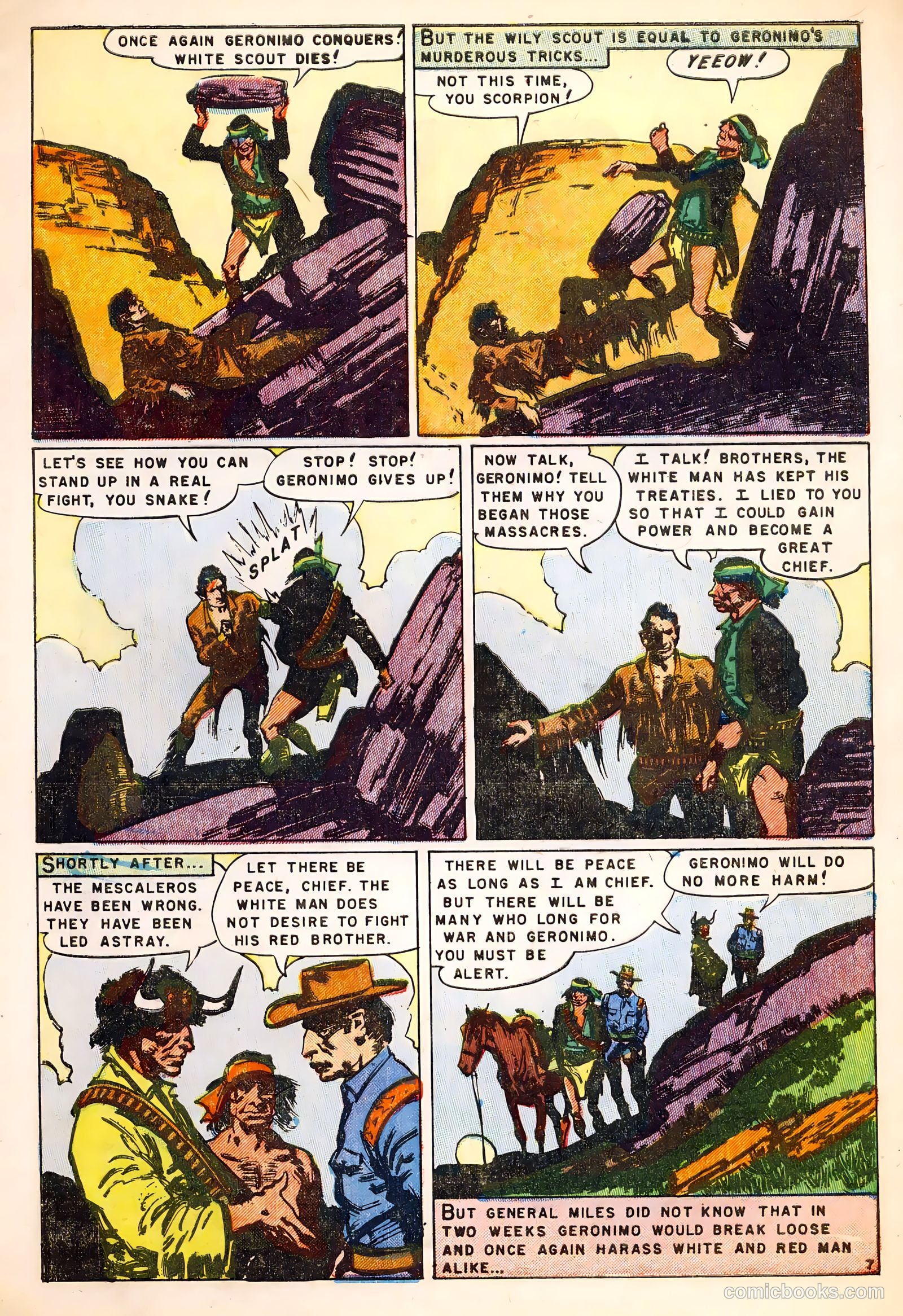 Fighting Indians of the Wild West #1 (1952) — page 9 of 36
