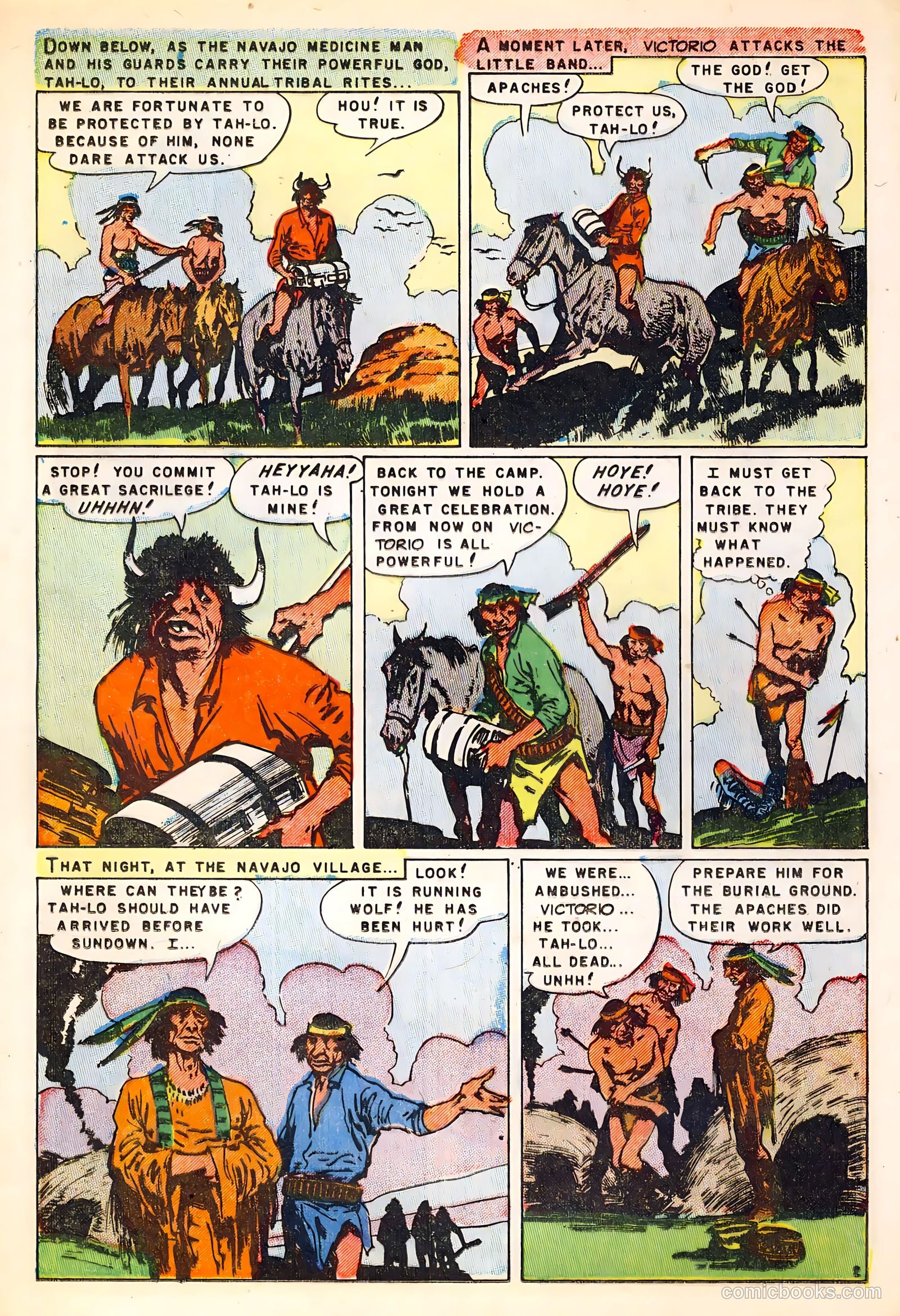 Fighting Indians of the Wild West #1 (1952) — page 12 of 36