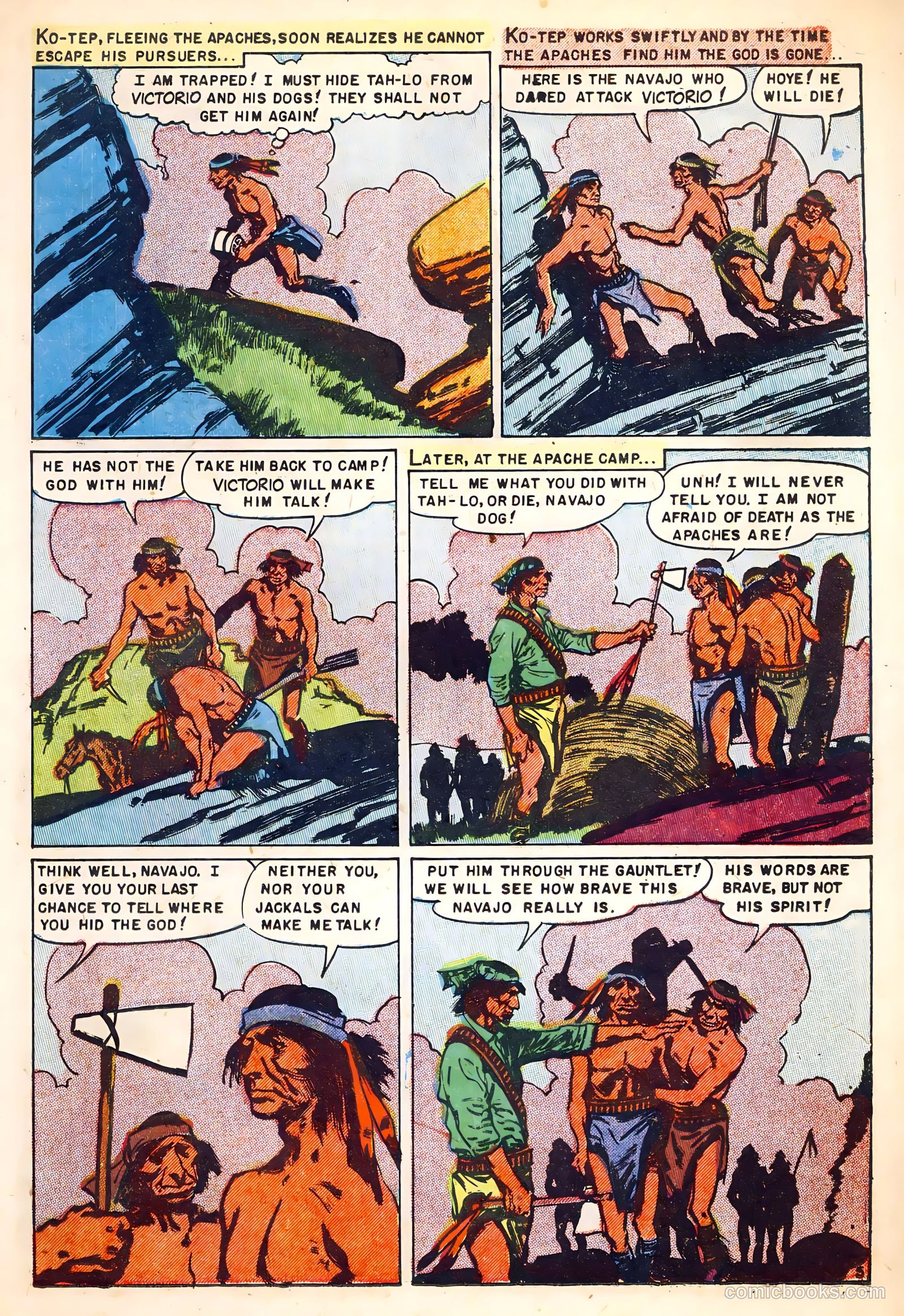 Fighting Indians of the Wild West #1 (1952) — page 15 of 36