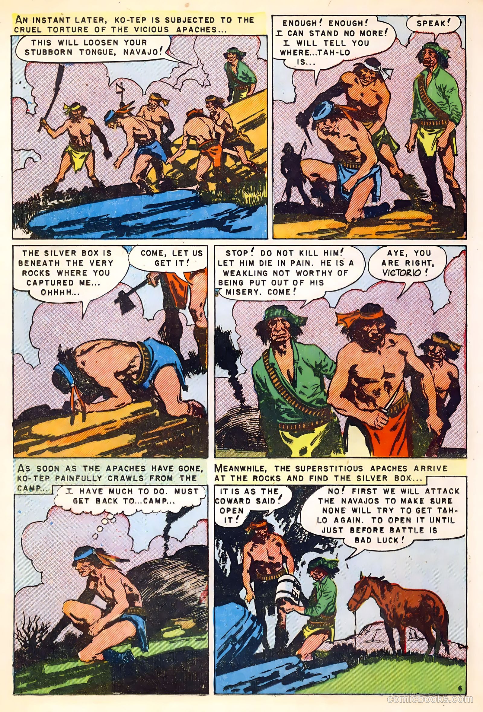 Fighting Indians of the Wild West #1 (1952) — page 16 of 36