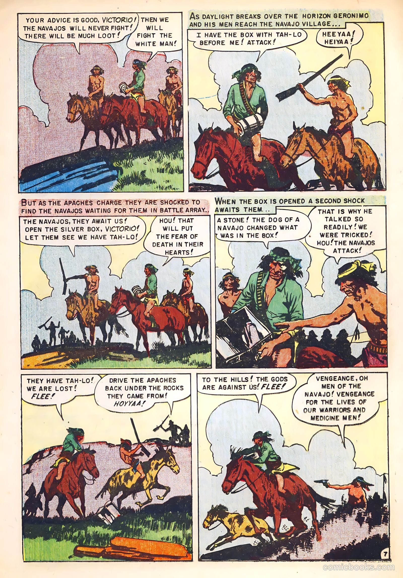 Fighting Indians of the Wild West #1 (1952) — page 17 of 36