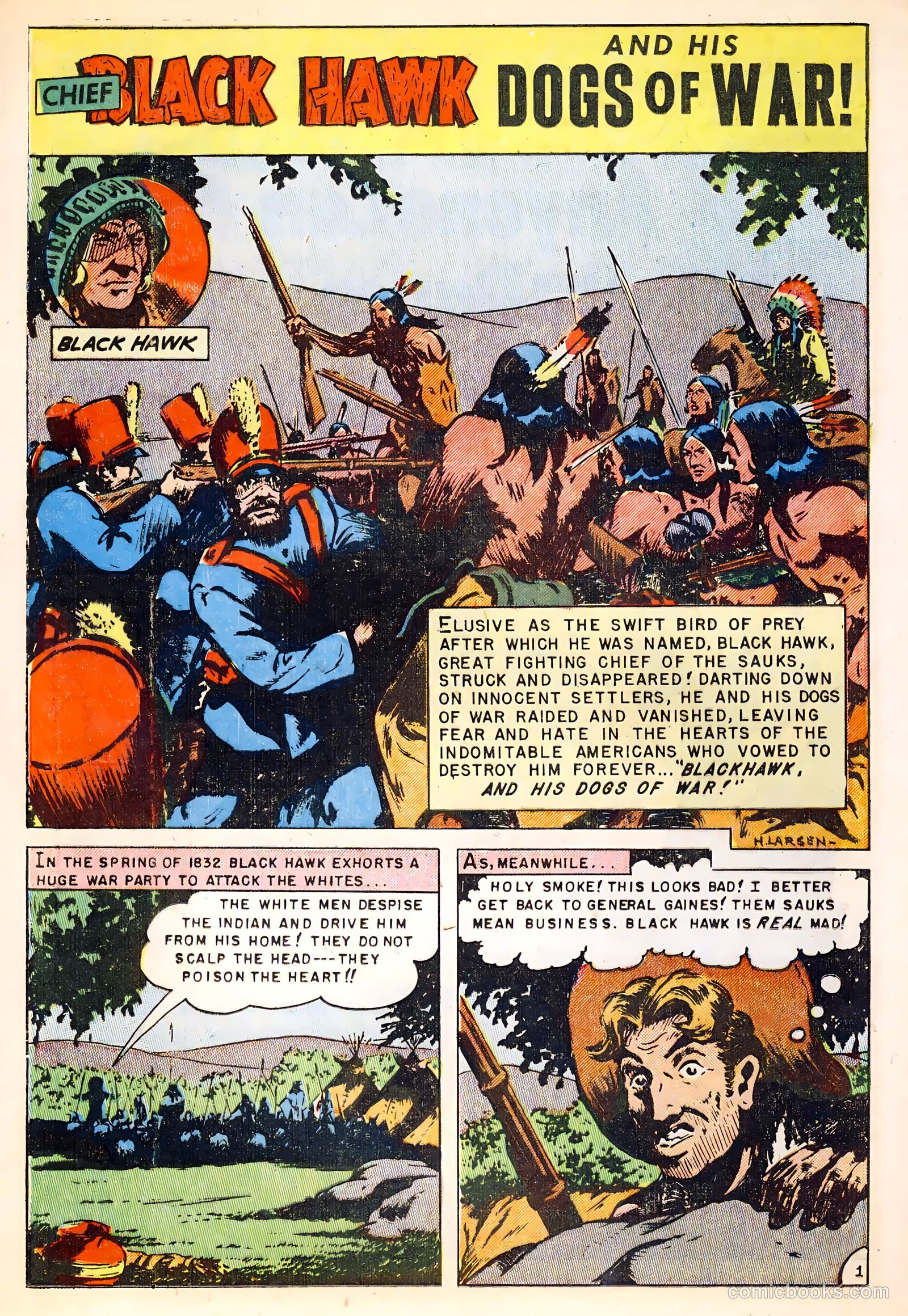 Fighting Indians of the Wild West #1 (1952) — page 20 of 36