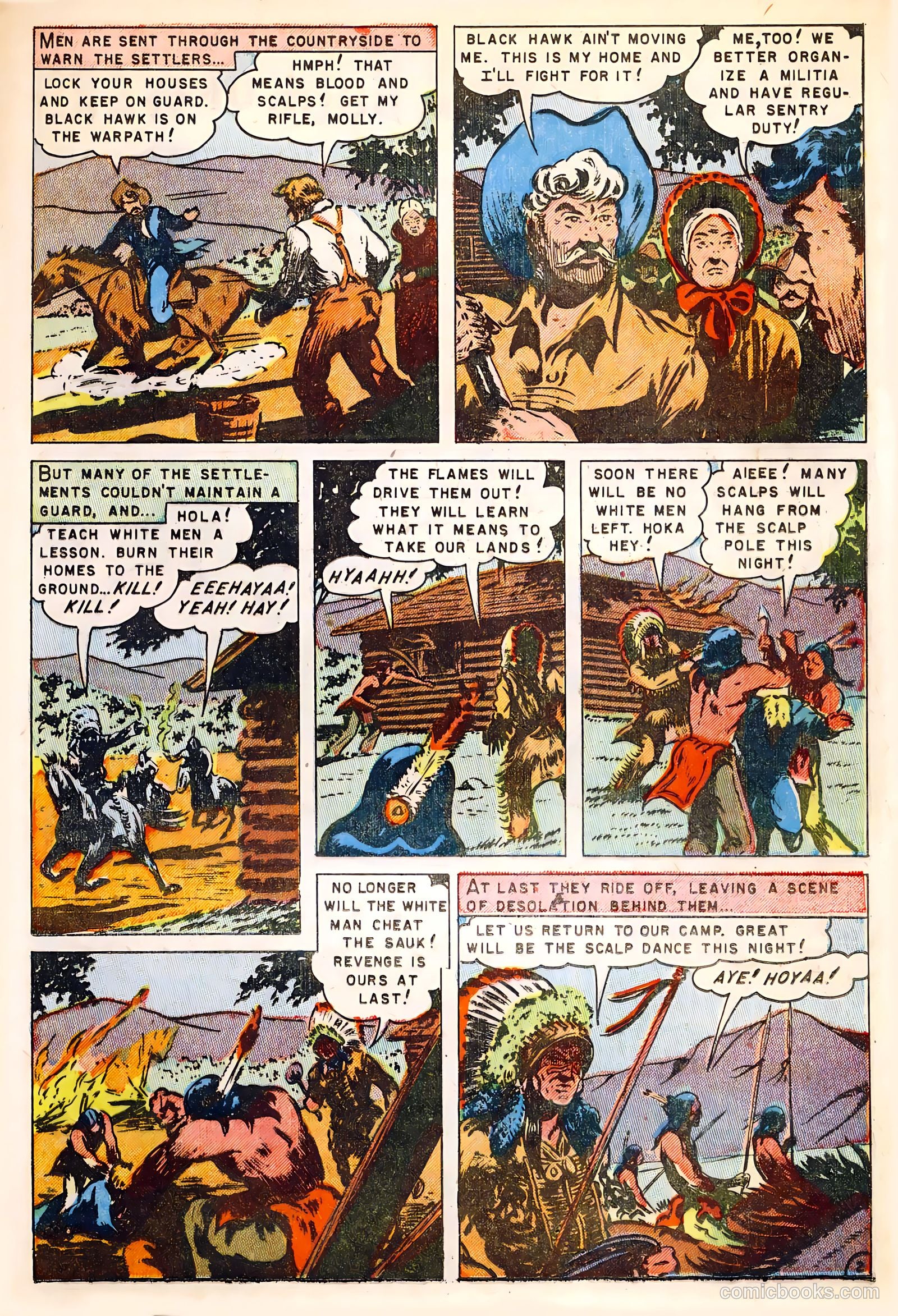 Fighting Indians of the Wild West #1 (1952) — page 21 of 36
