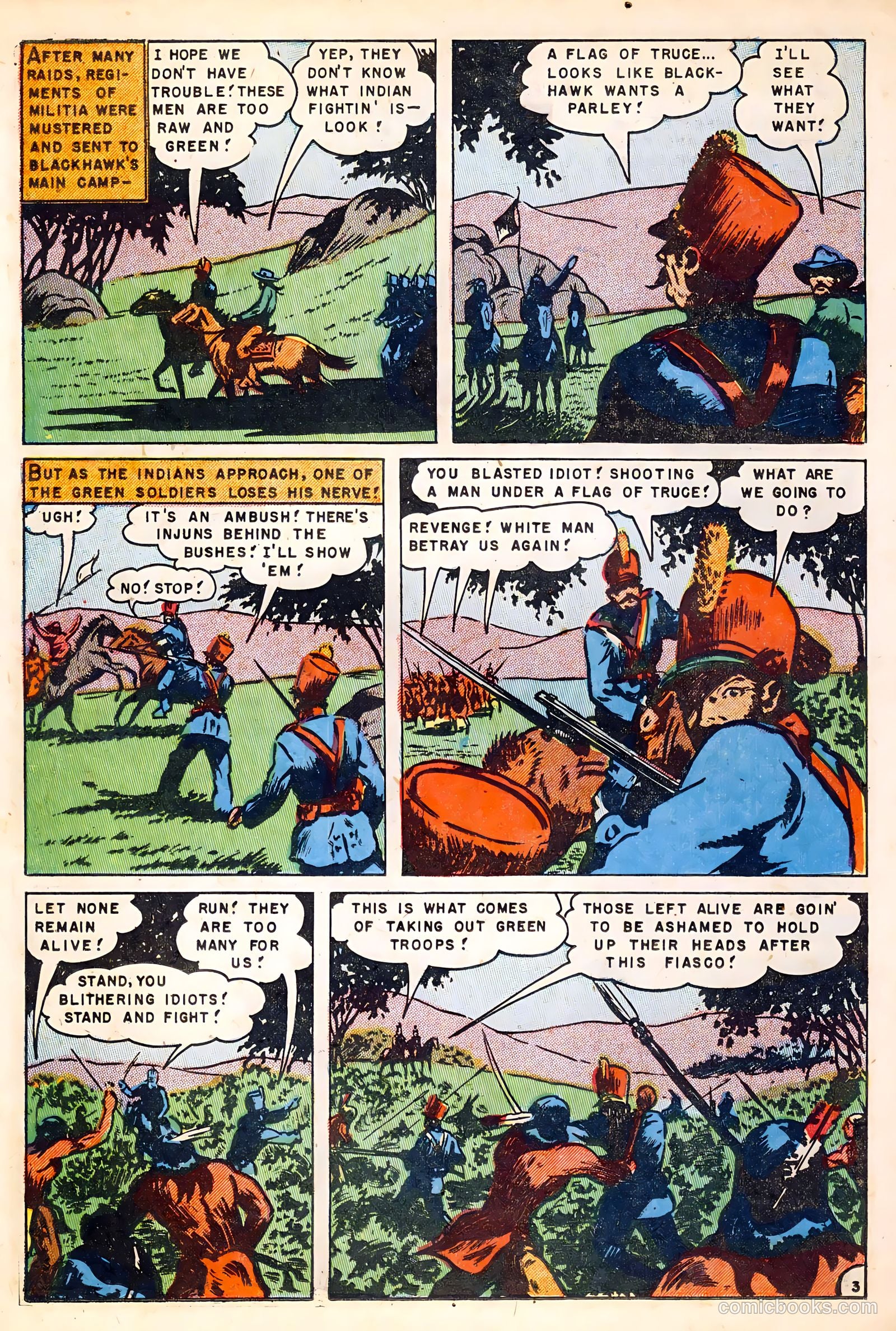 Fighting Indians of the Wild West #1 (1952) — page 22 of 36