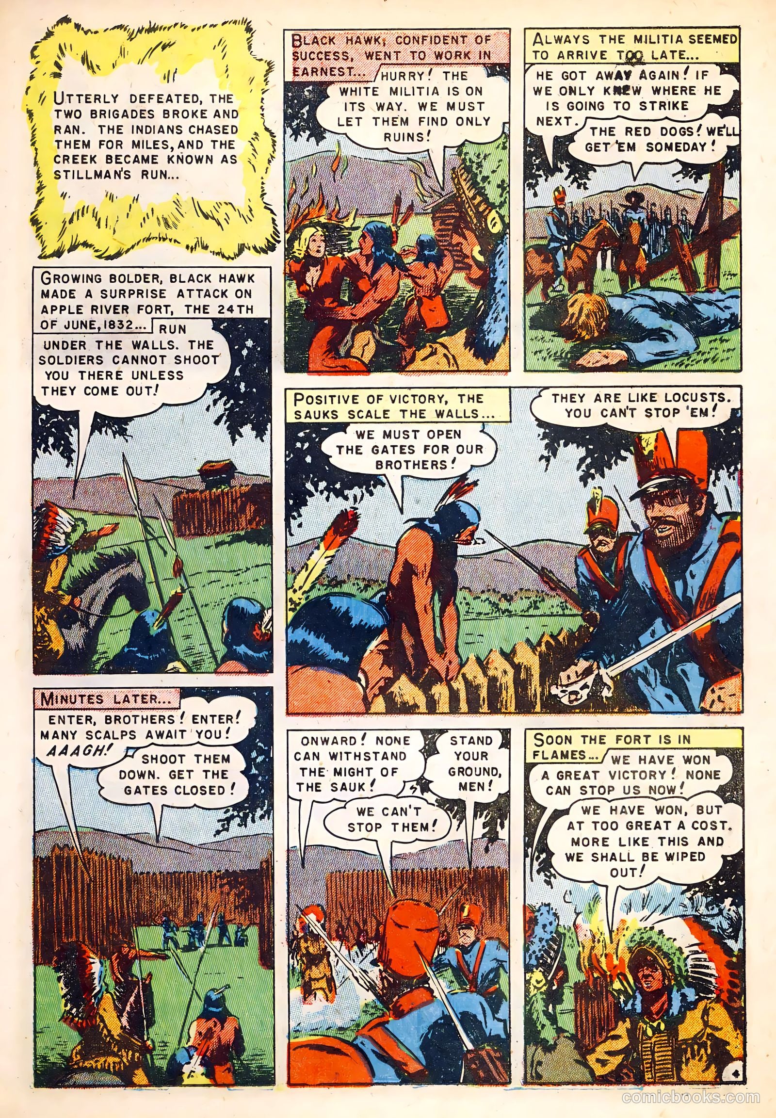Fighting Indians of the Wild West #1 (1952) — page 23 of 36