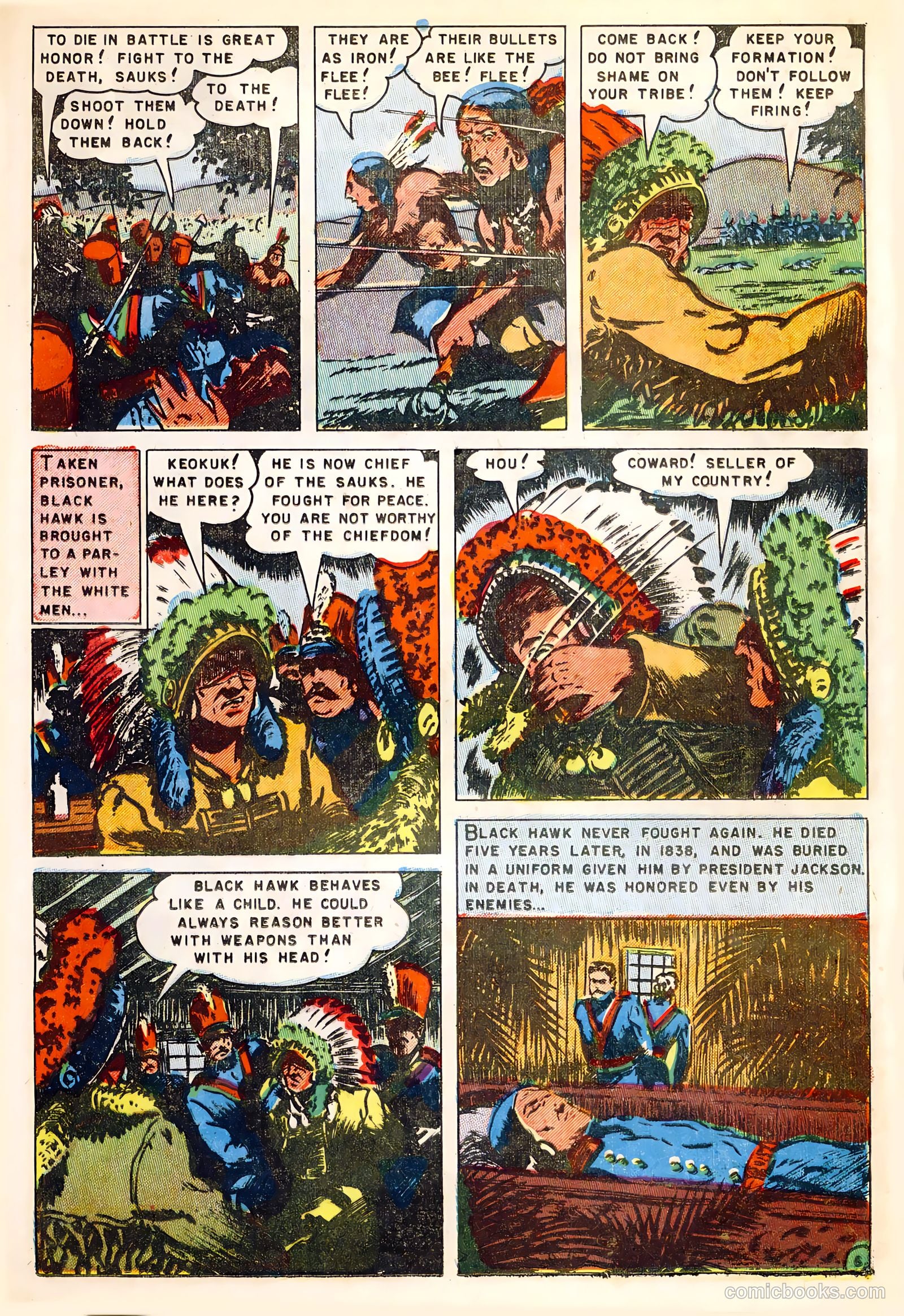 Fighting Indians of the Wild West #1 (1952) — page 25 of 36