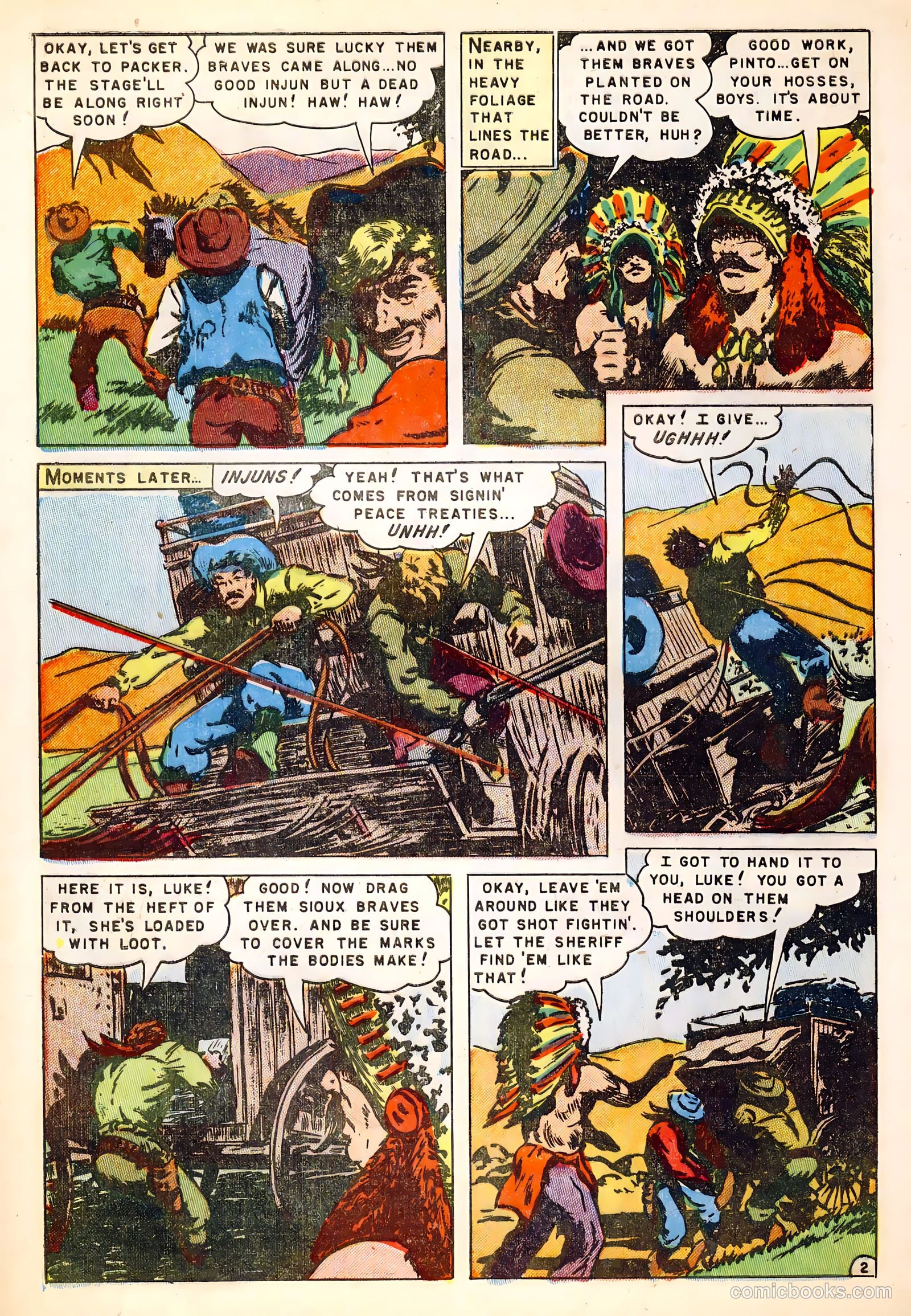 Fighting Indians of the Wild West #1 (1952) — page 28 of 36
