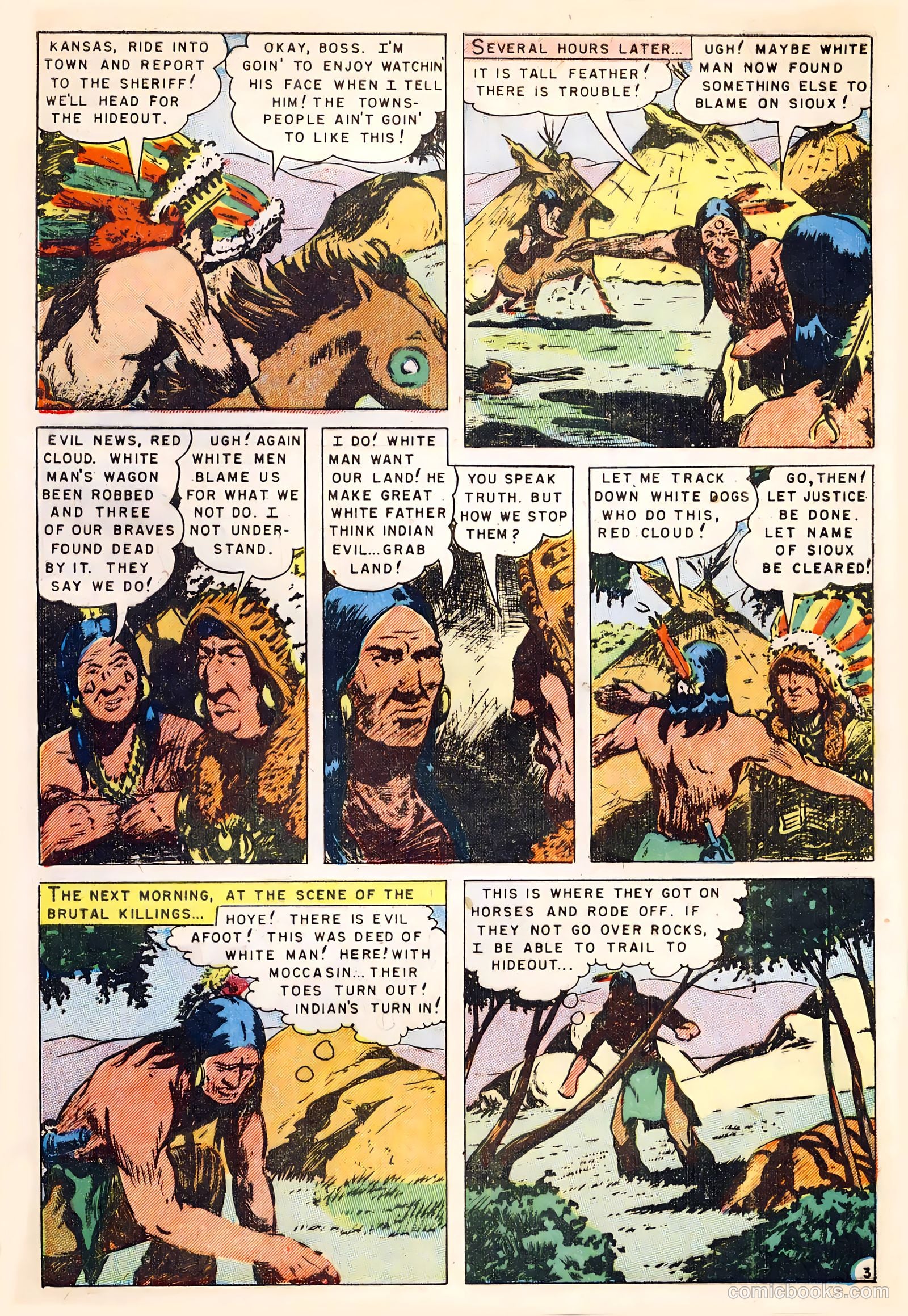 Fighting Indians of the Wild West #1 (1952) — page 29 of 36