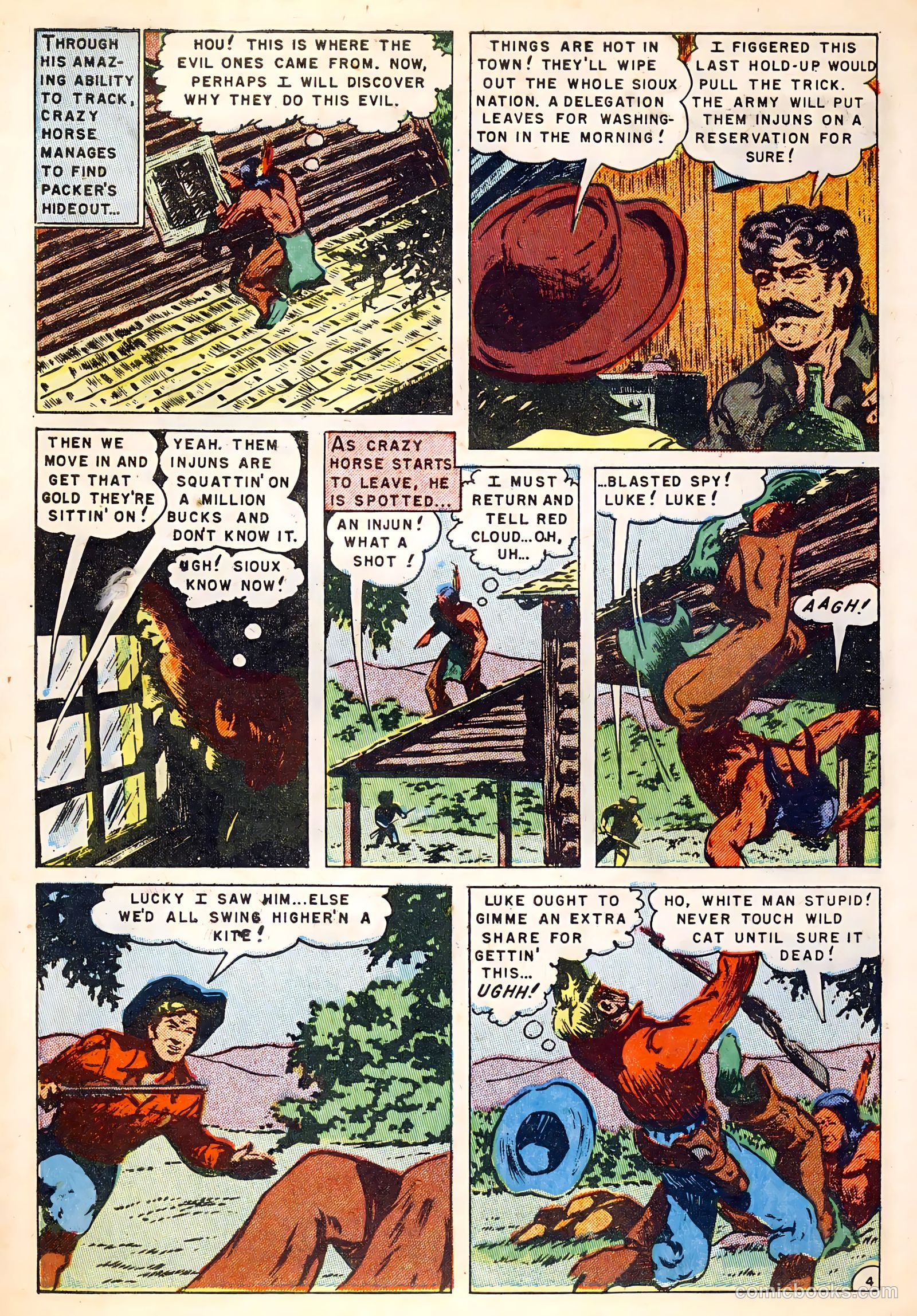 Fighting Indians of the Wild West #1 (1952) — page 30 of 36