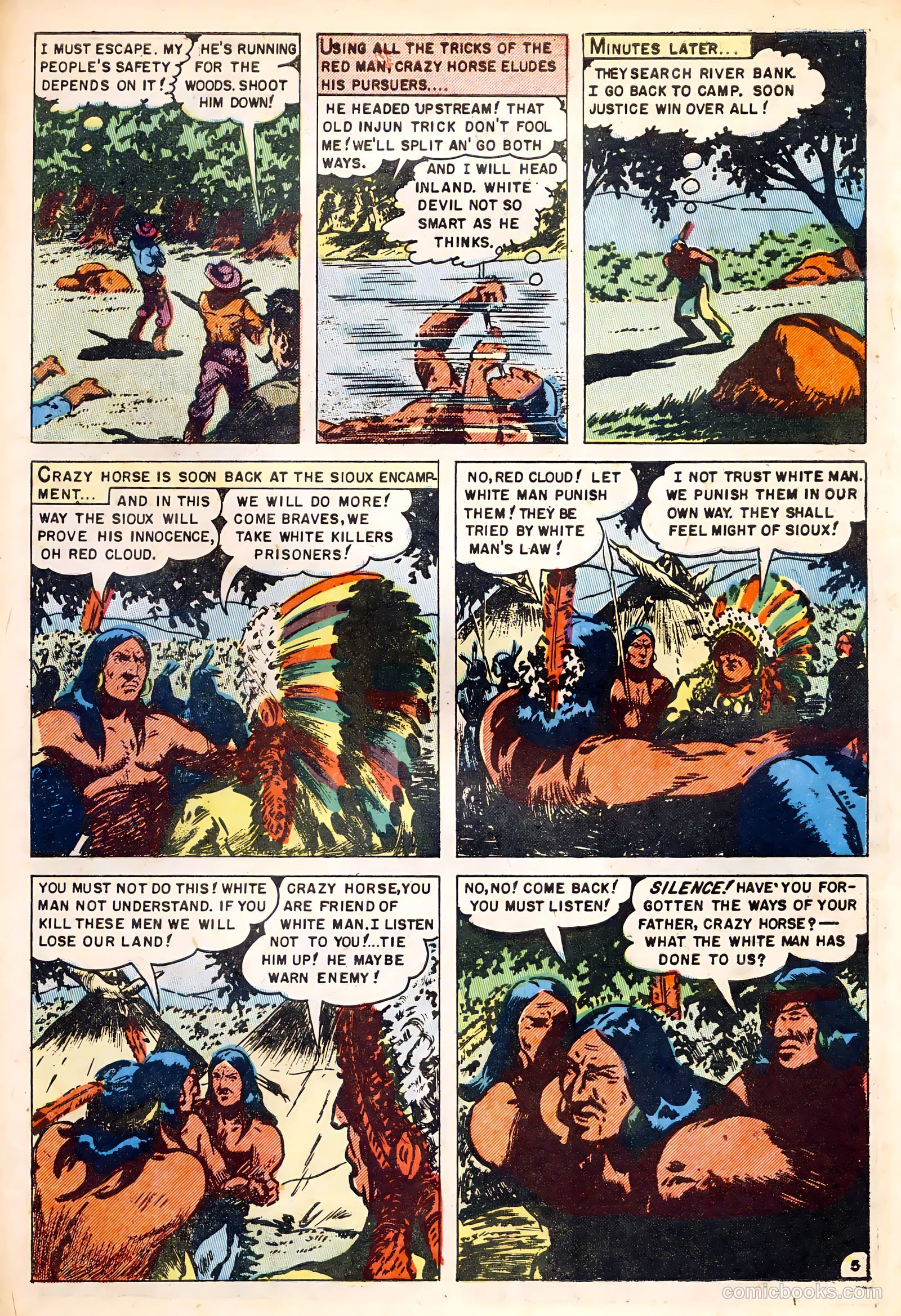 Fighting Indians of the Wild West #1 (1952) — page 31 of 36