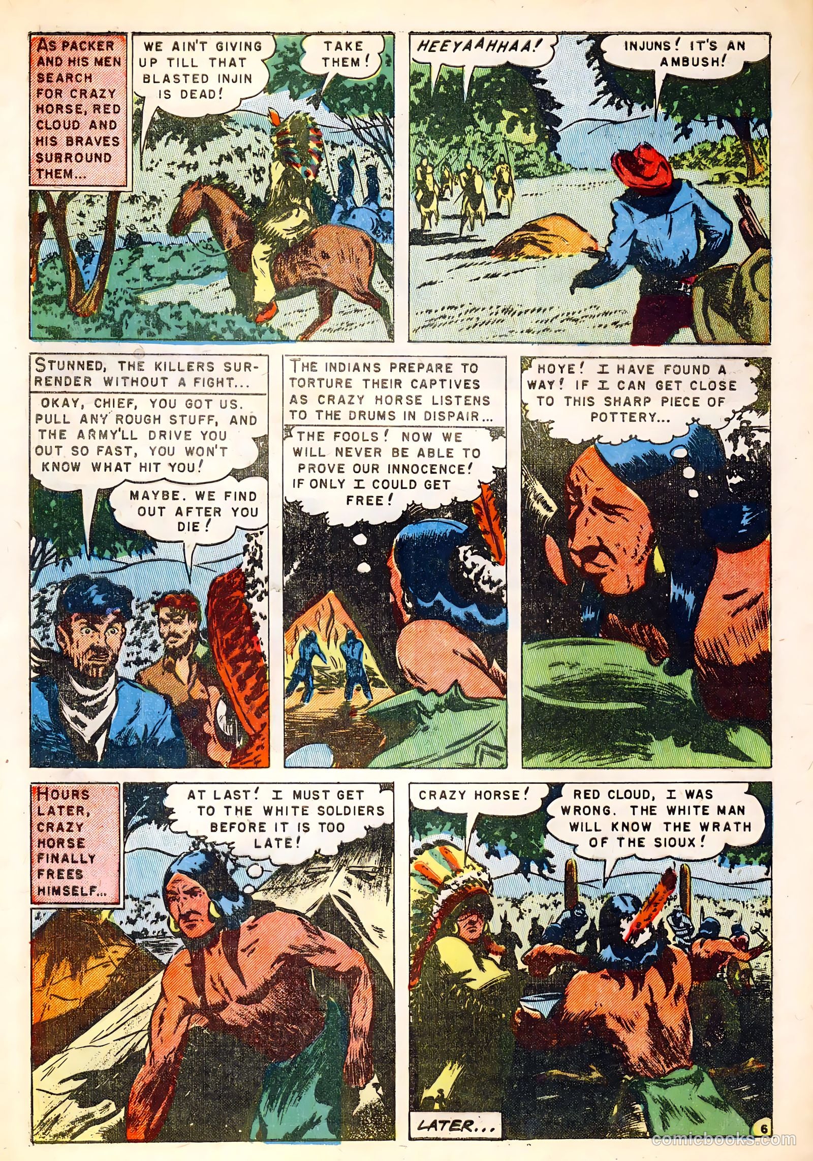 Fighting Indians of the Wild West #1 (1952) — page 32 of 36