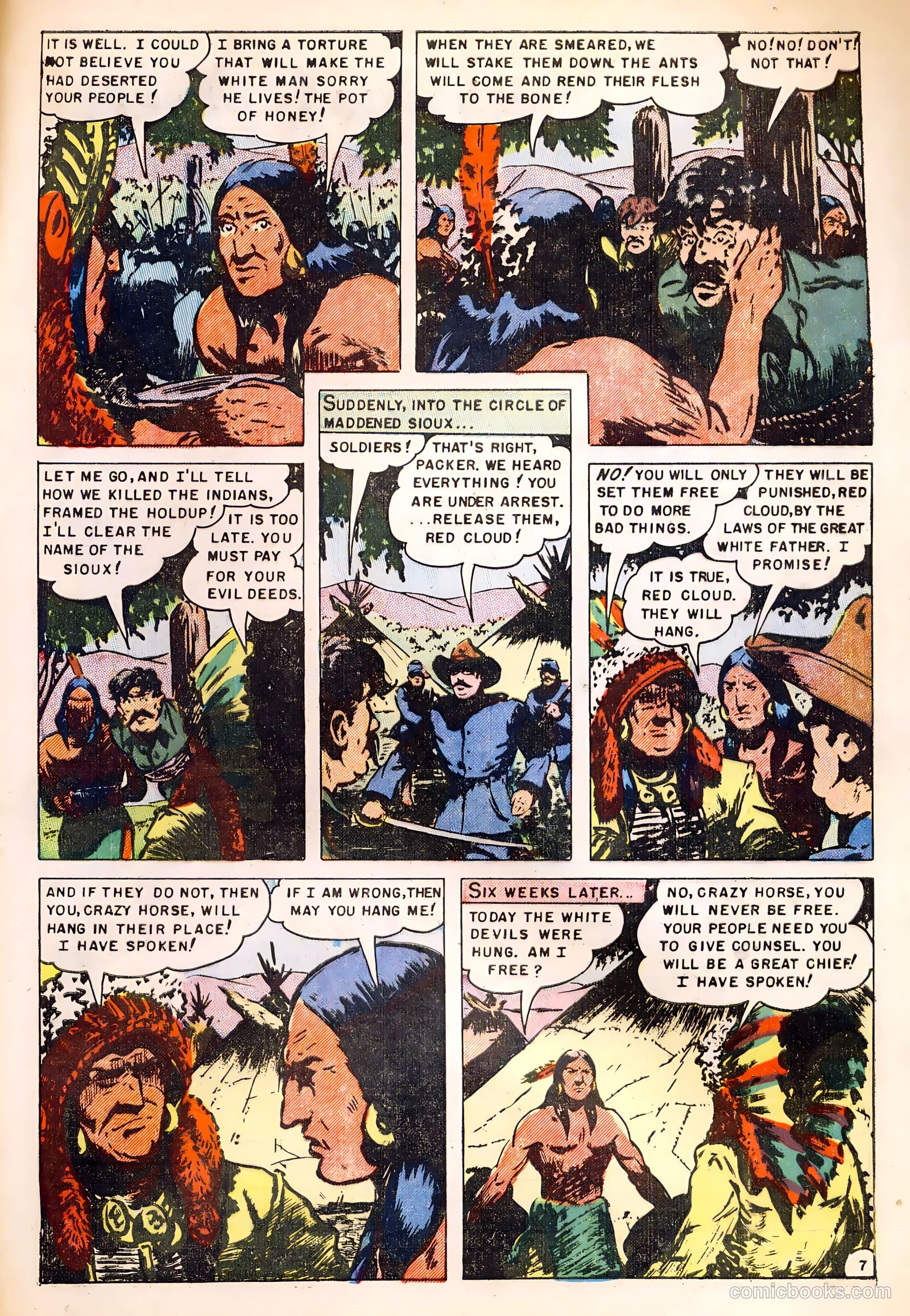 Fighting Indians of the Wild West #1 (1952) — page 33 of 36