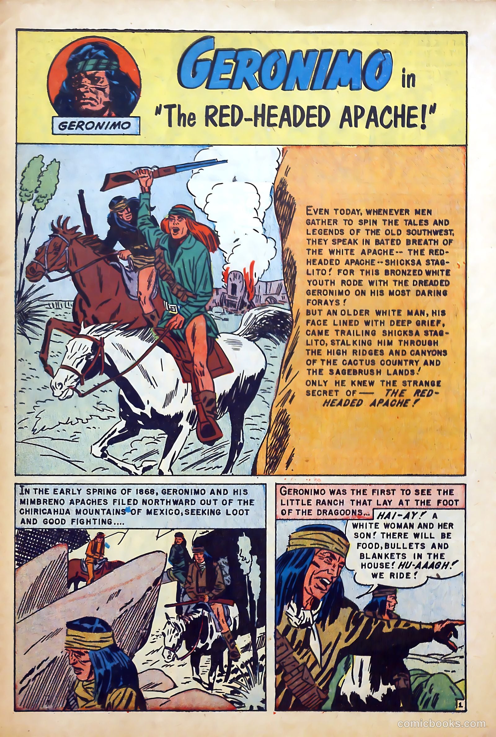 Fighting Indians of the Wild West #2 (1952) — page 3 of 36