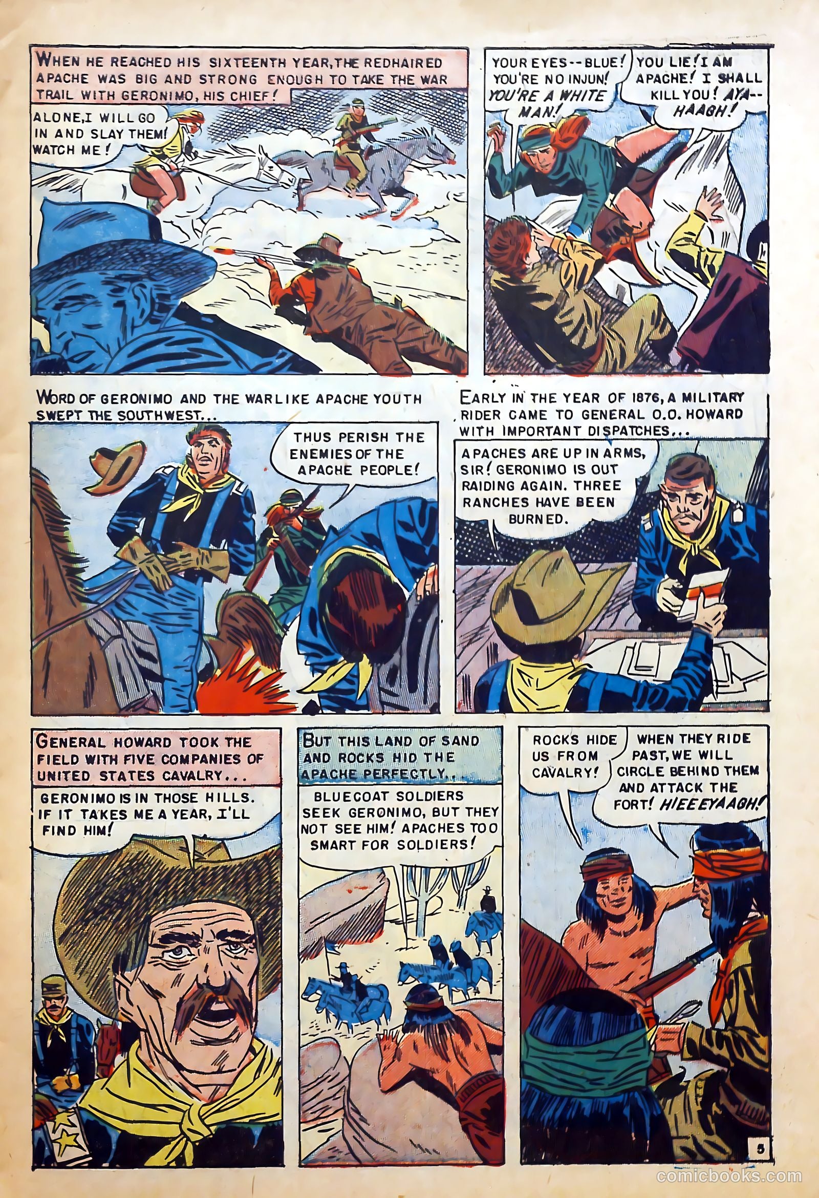 Fighting Indians of the Wild West #2 (1952) — page 7 of 36