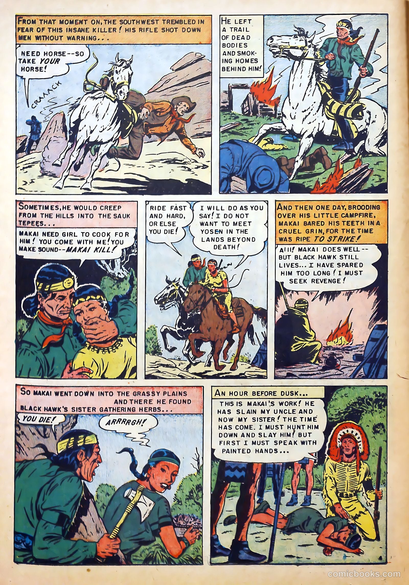 Fighting Indians of the Wild West #2 (1952) — page 14 of 36