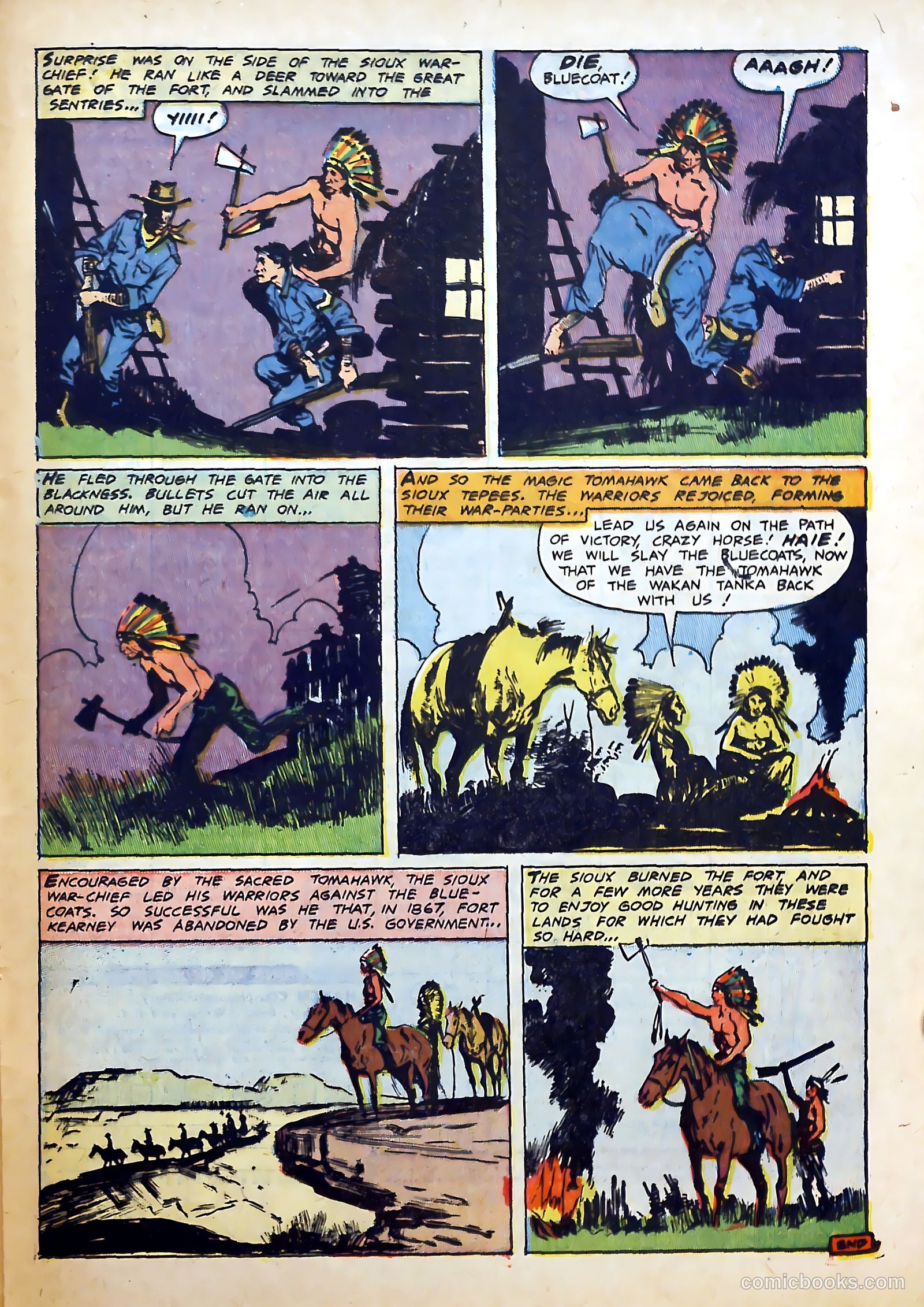 Fighting Indians of the Wild West #2 (1952) — page 25 of 36