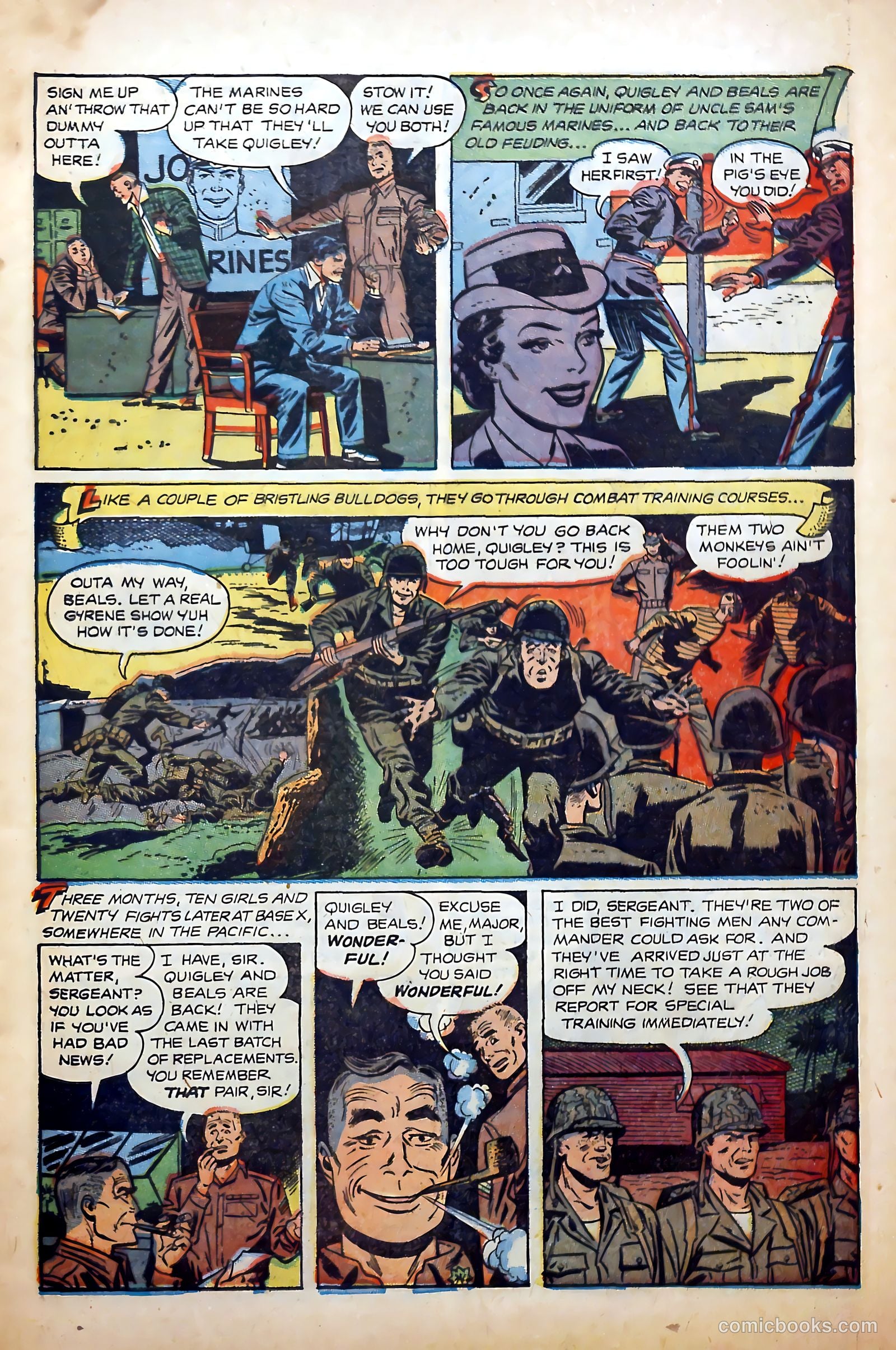 Fighting Leathernecks #1 (1952) — page 7 of 36