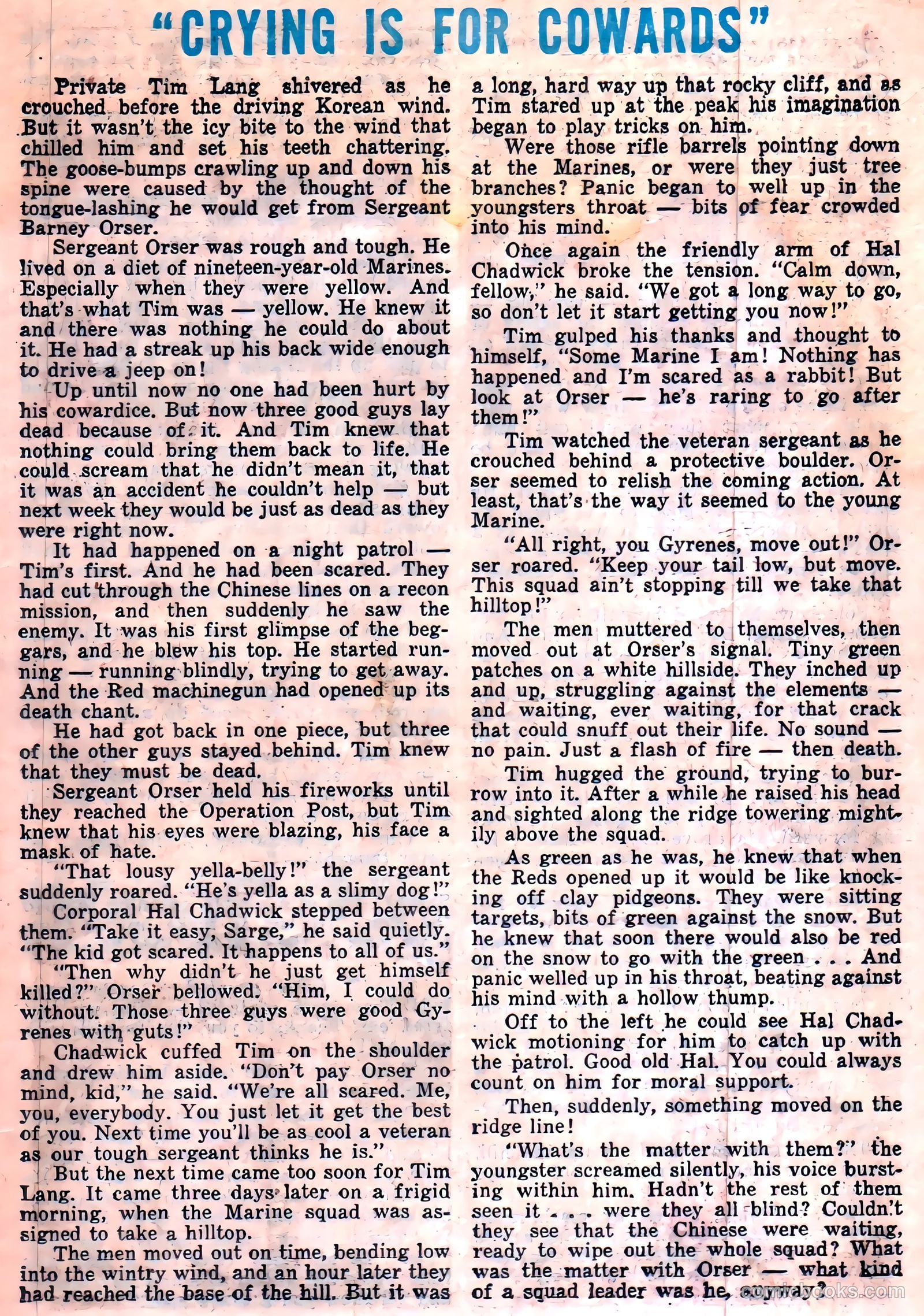 Fighting Leathernecks #4 (1952) — page 25 of 36