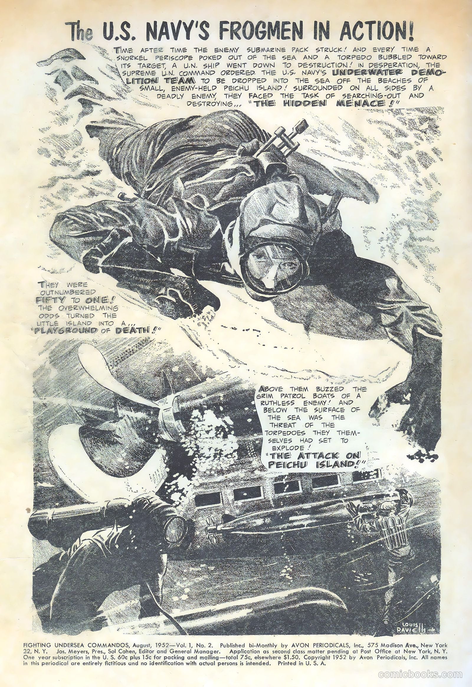 Fighting Undersea Commandos #2 (1952) — page 2 of 36