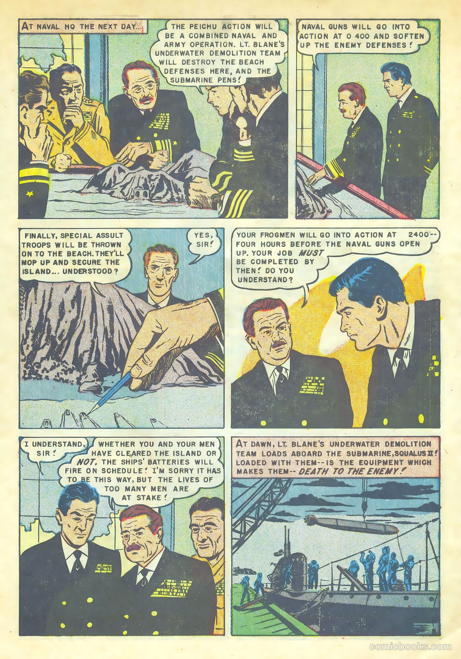 Fighting Undersea Commandos #2 (1952) — page 7 of 36