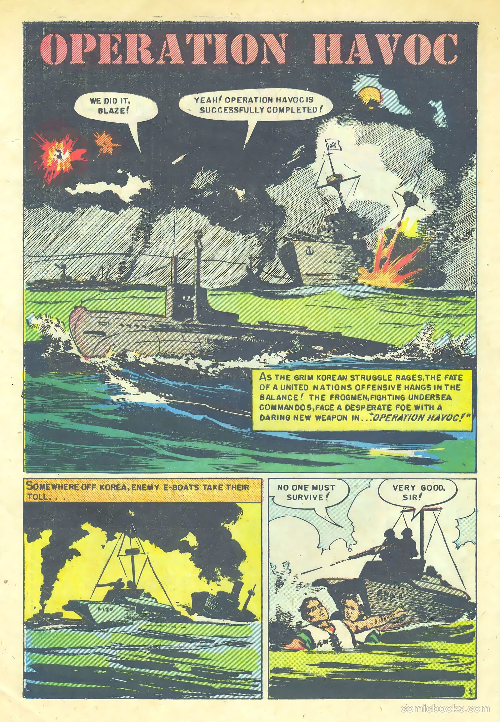 Fighting Undersea Commandos #2 (1952) — page 28 of 36