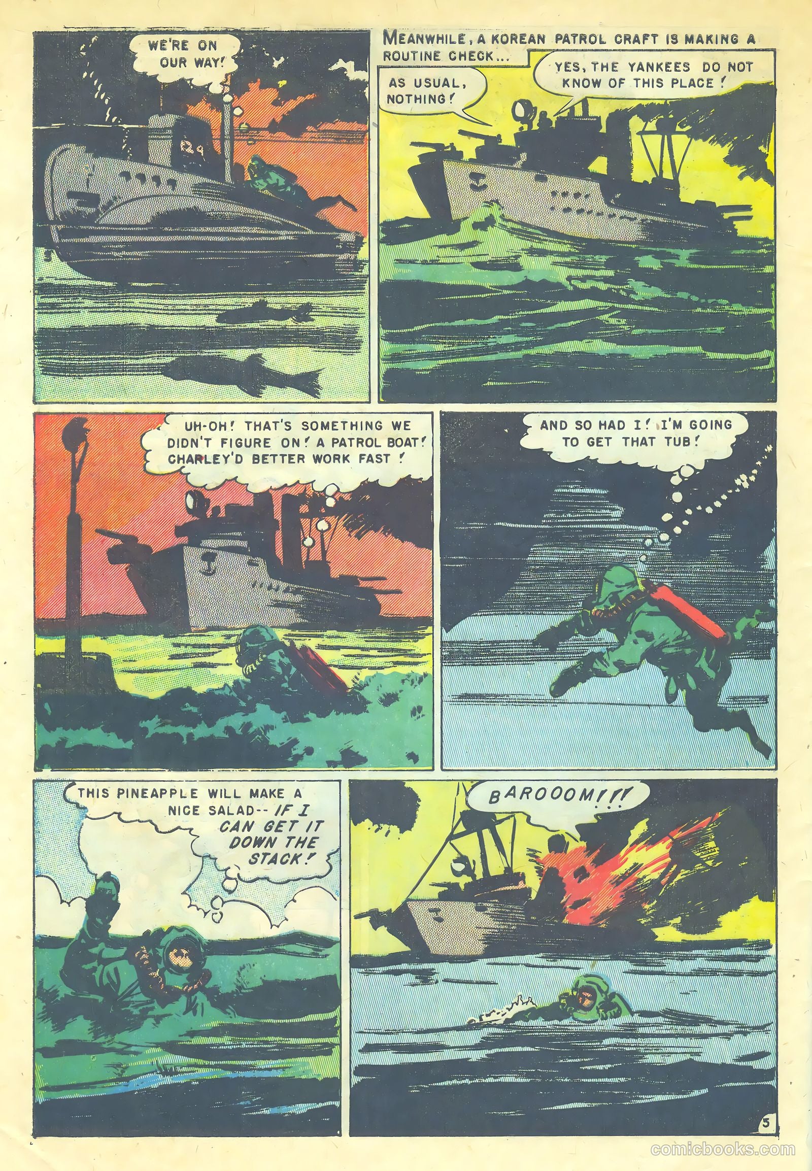 Fighting Undersea Commandos #2 (1952) — page 32 of 36