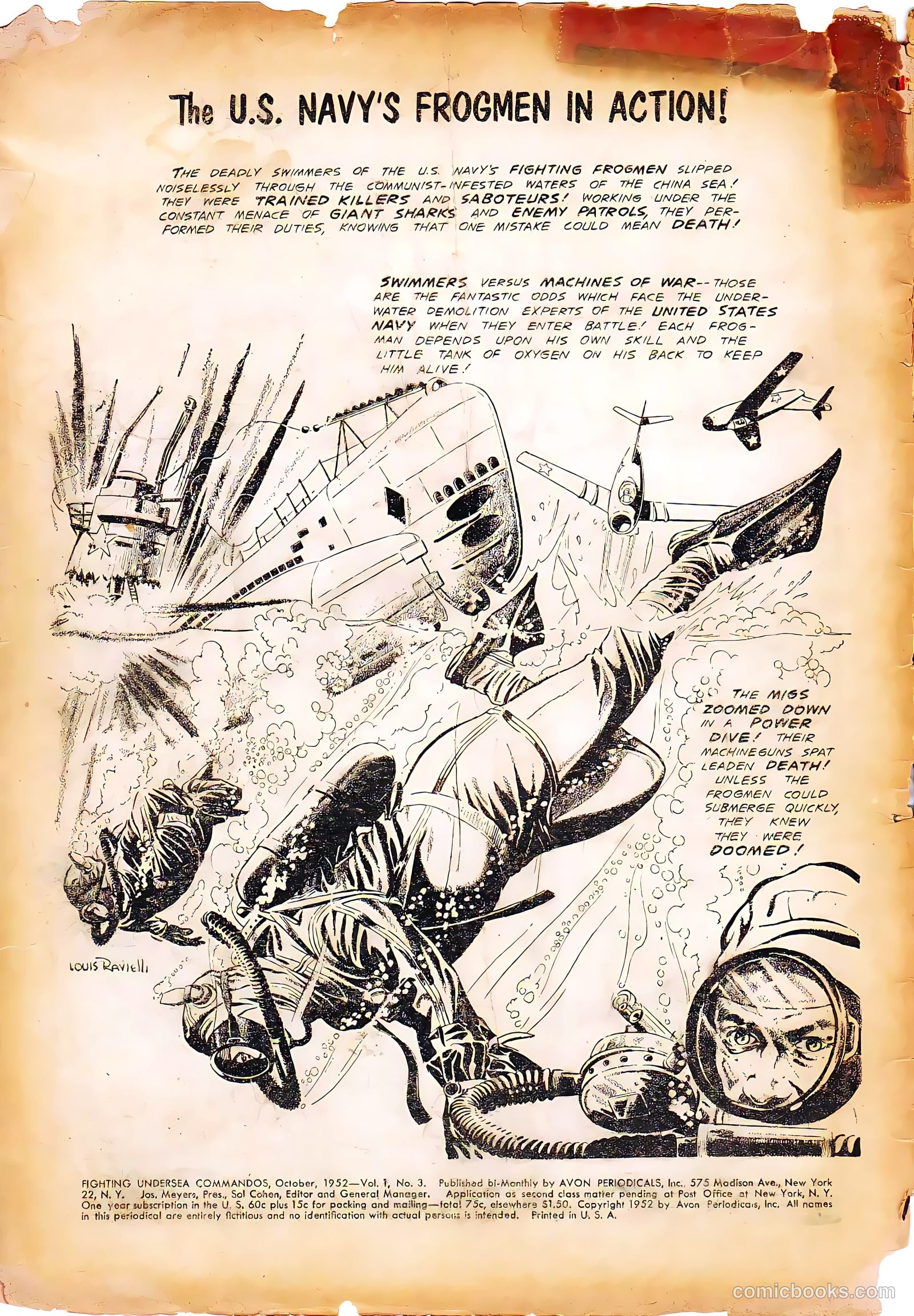 Fighting Undersea Commandos #3 (1952) — page 2 of 36