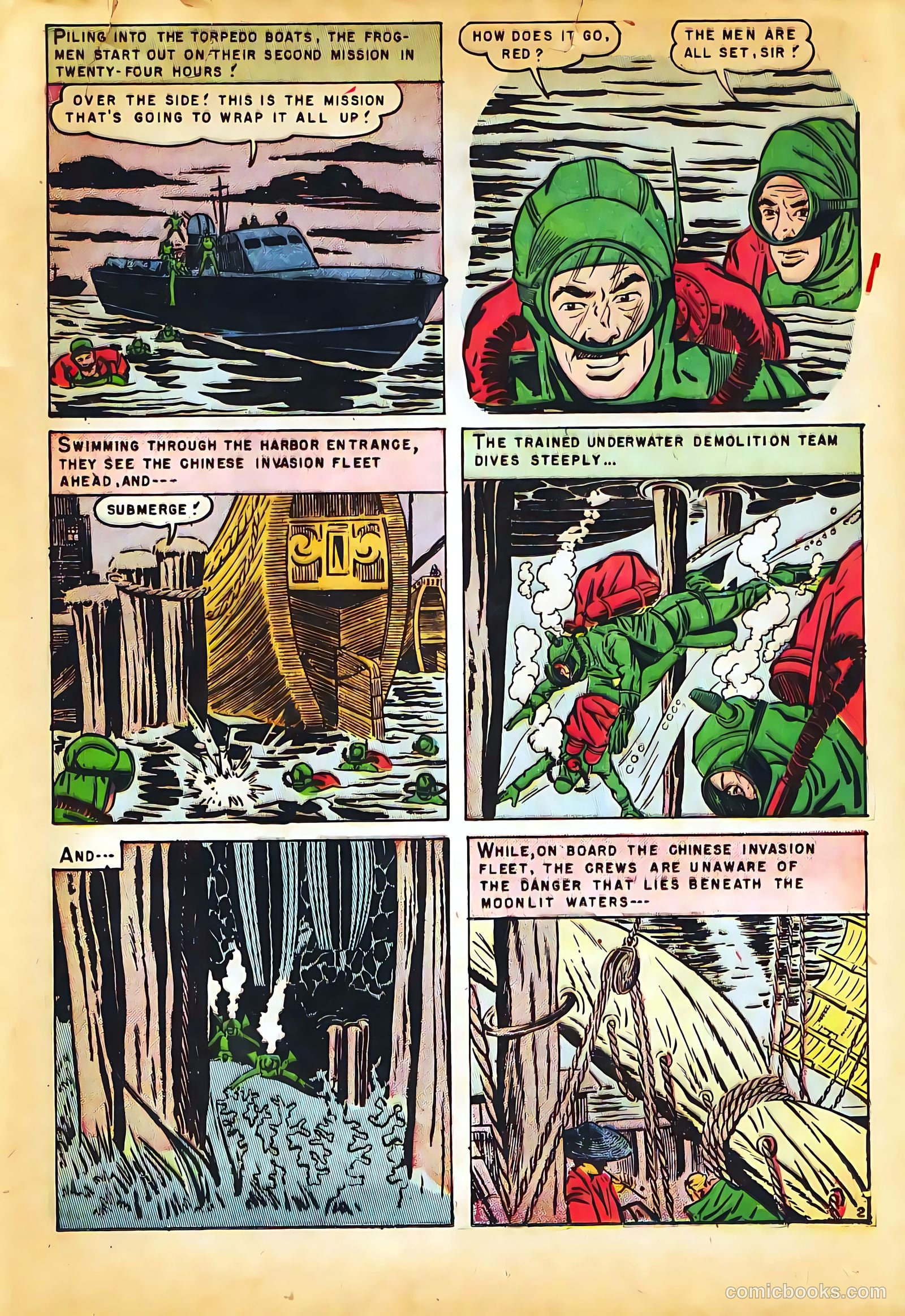 Fighting Undersea Commandos #3 (1952) — page 21 of 36