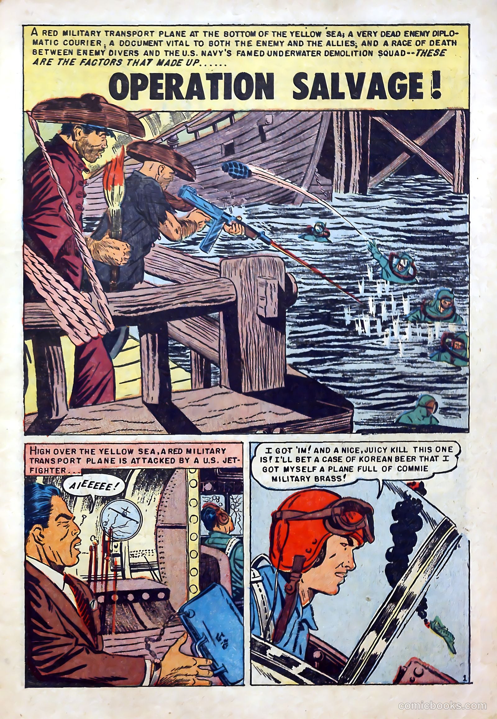 Fighting Undersea Commandos #4 (1952) — page 3 of 36