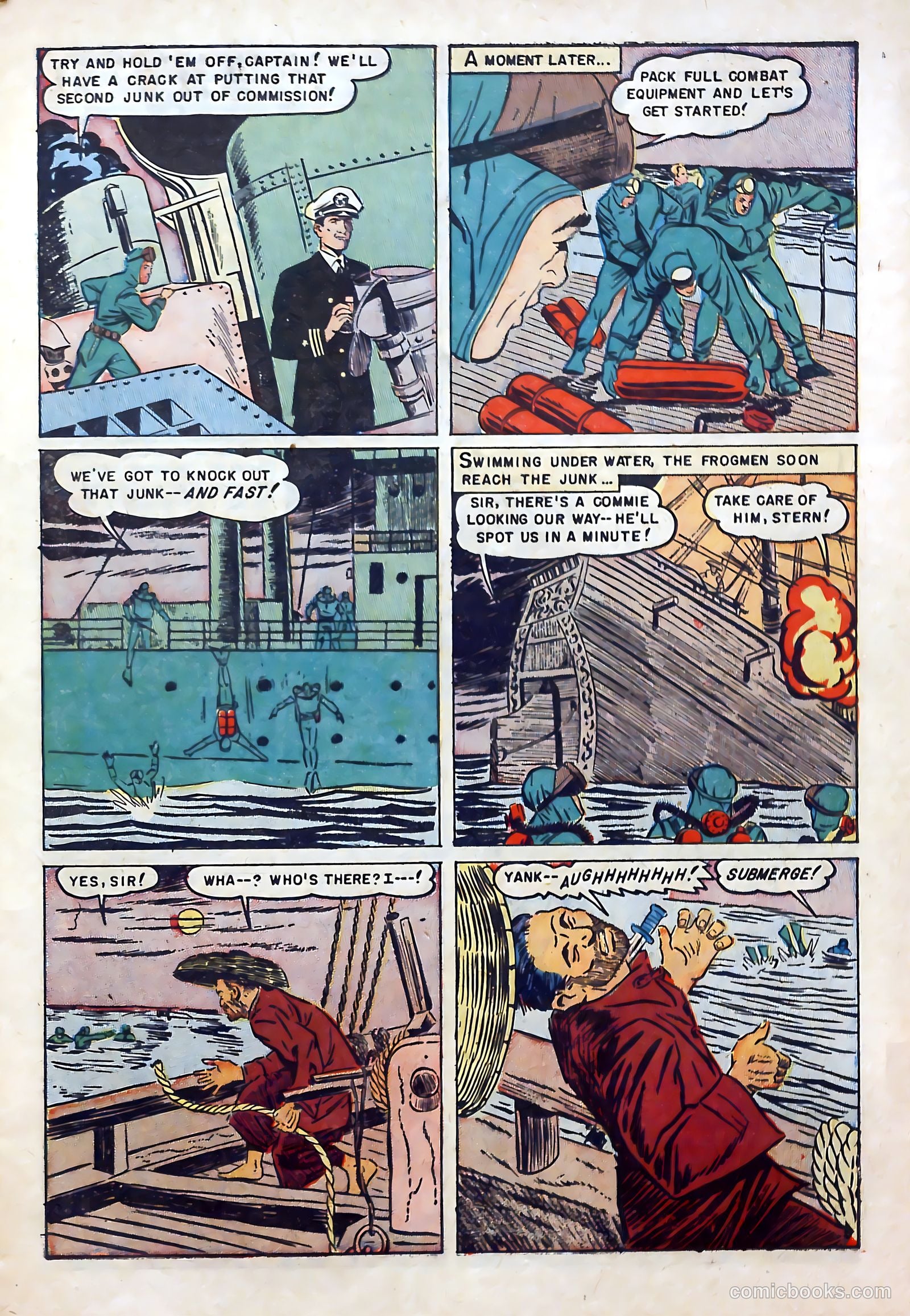 Fighting Undersea Commandos #4 (1952) — page 7 of 36