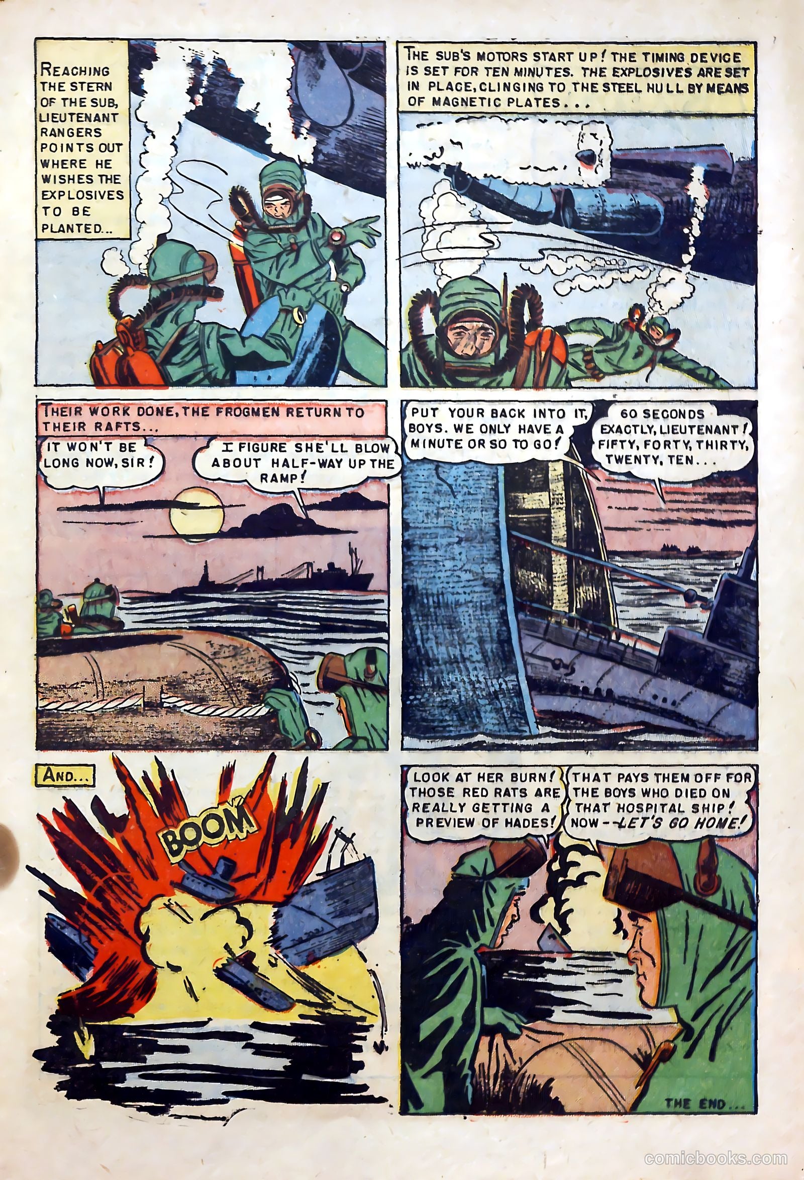Fighting Undersea Commandos #4 (1952) — page 17 of 36