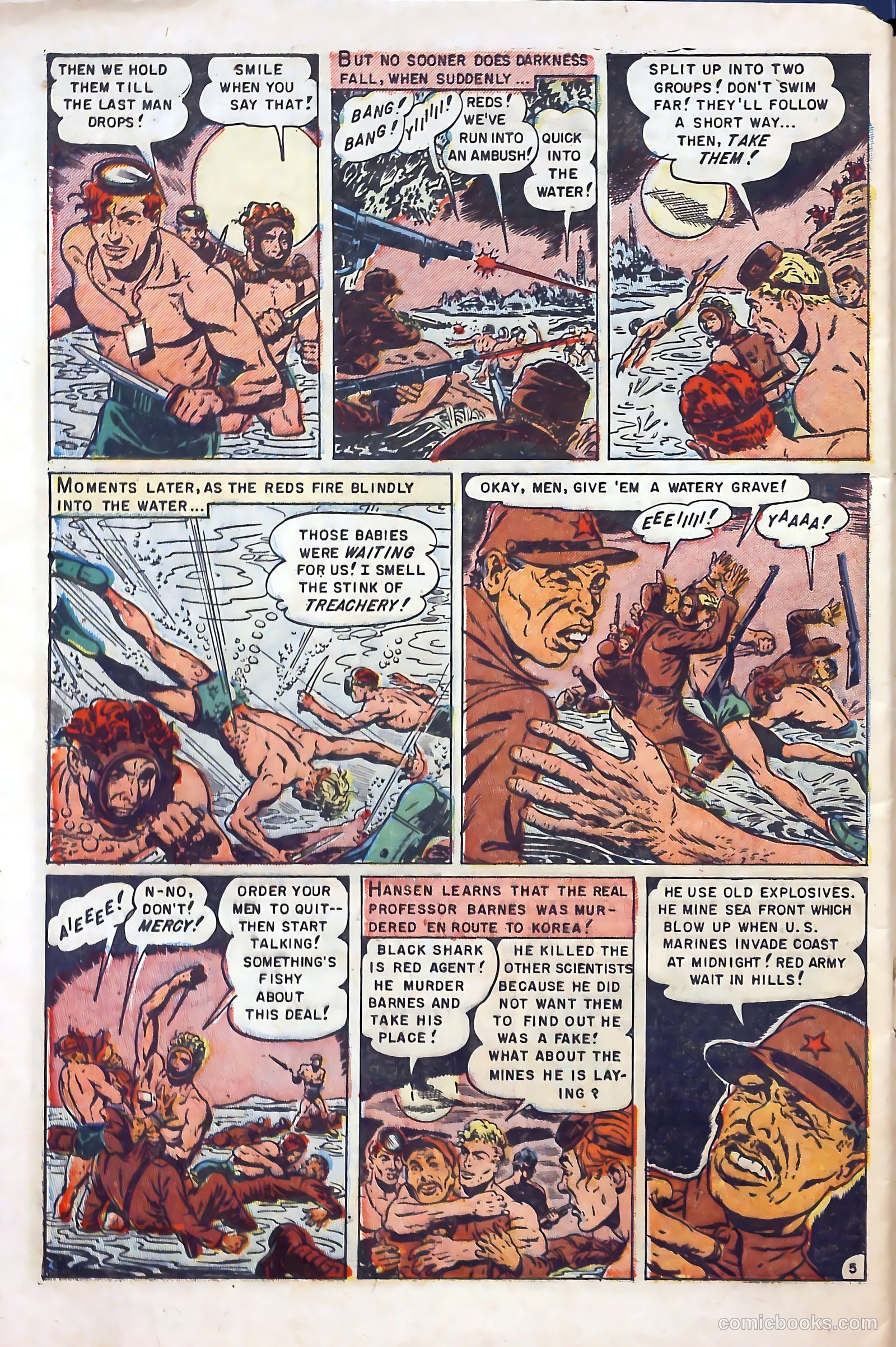 Fighting Undersea Commandos #4 (1952) — page 32 of 36