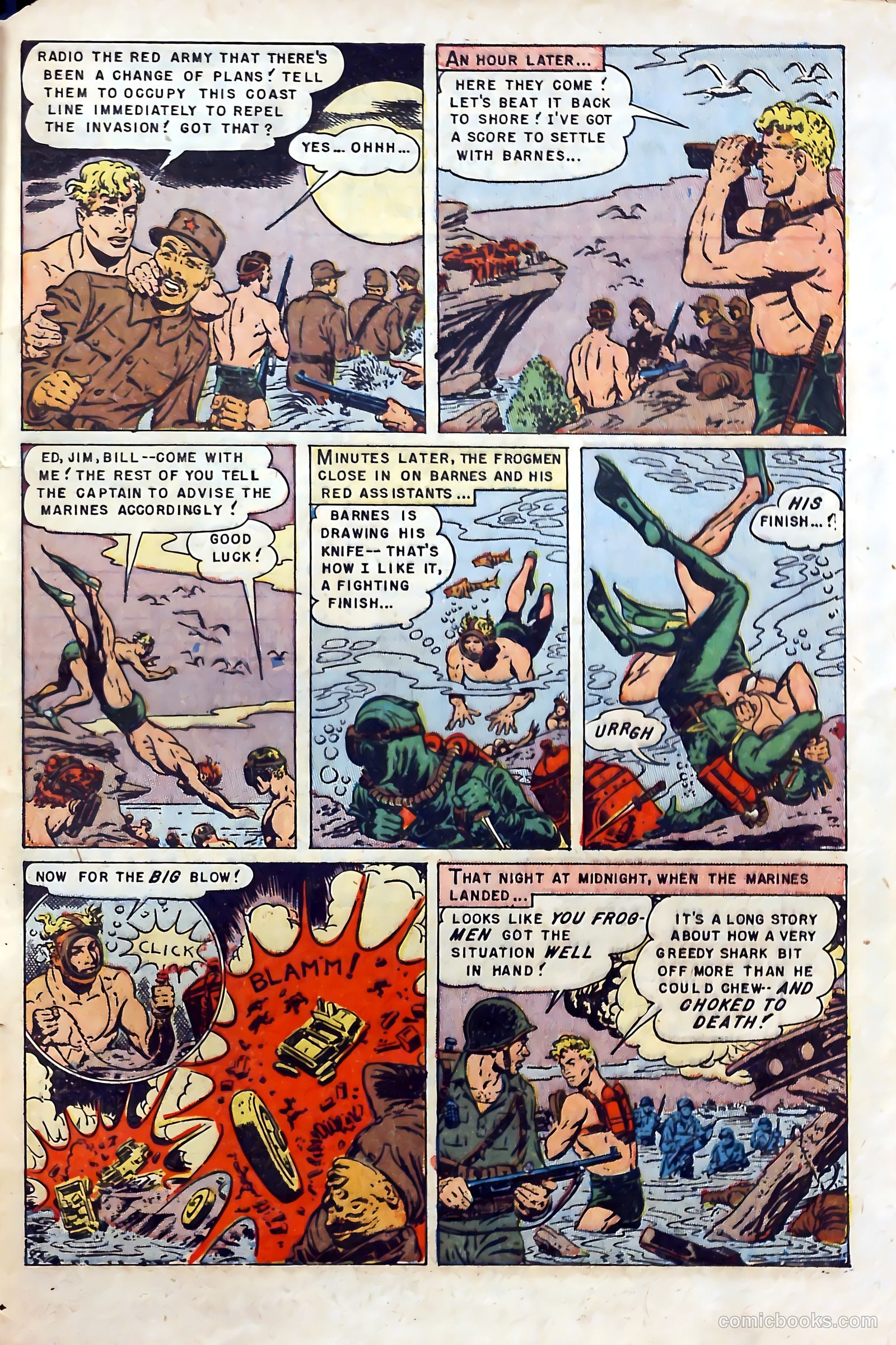 Fighting Undersea Commandos #4 (1952) — page 33 of 36