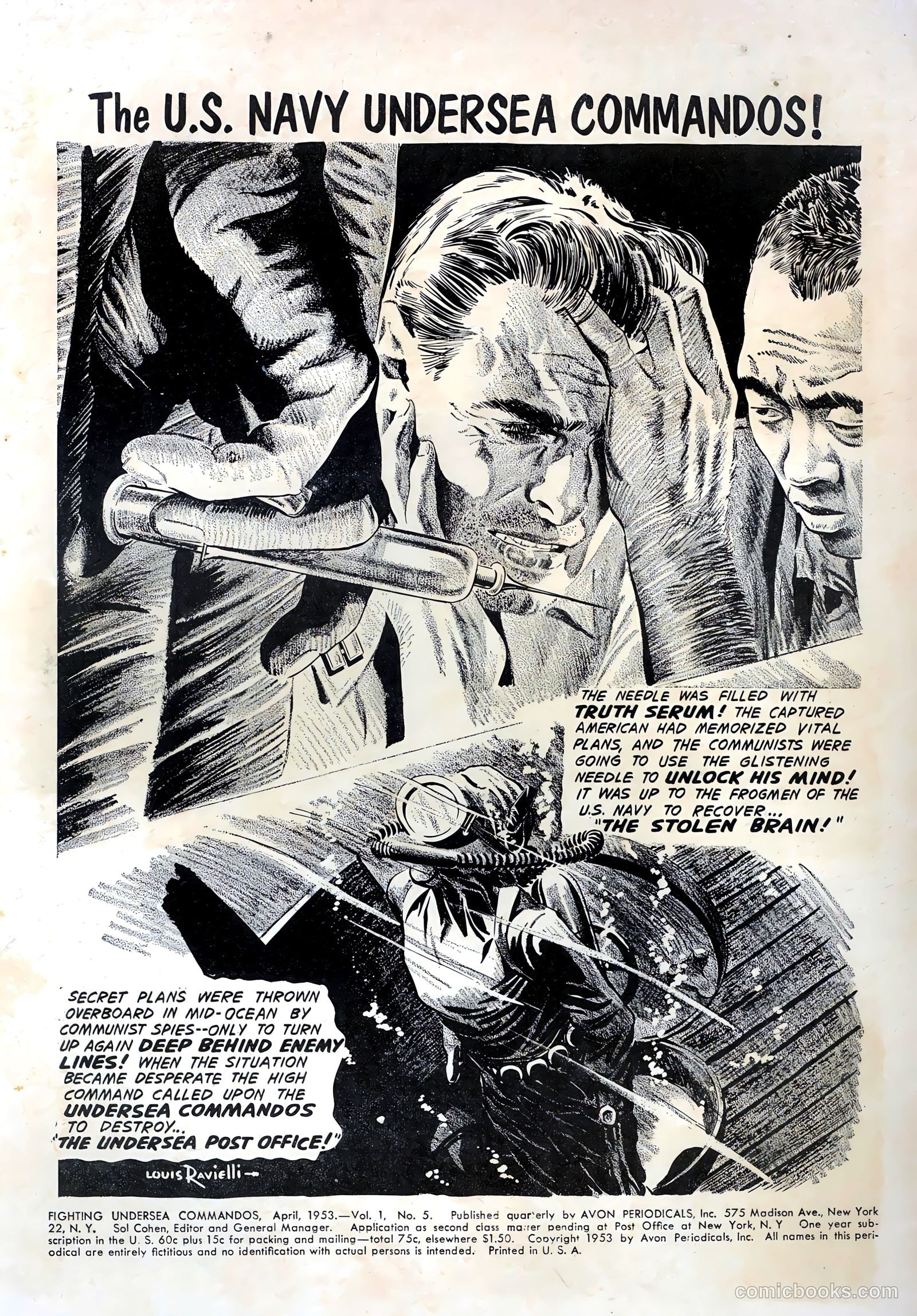 Fighting Undersea Commandos #5 (1953) — page 2 of 36