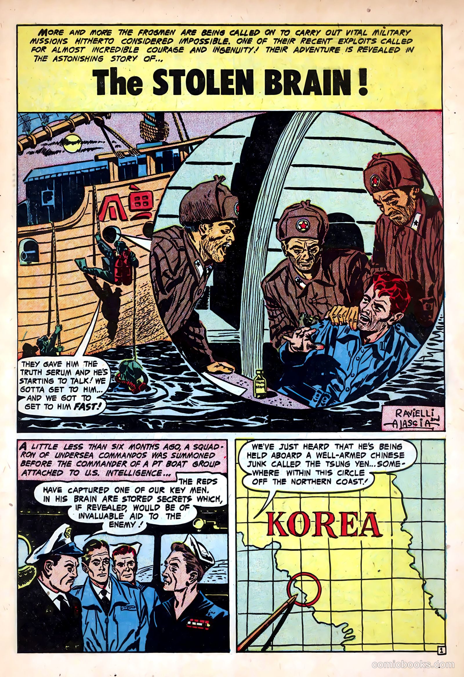 Fighting Undersea Commandos #5 (1953) — page 3 of 36