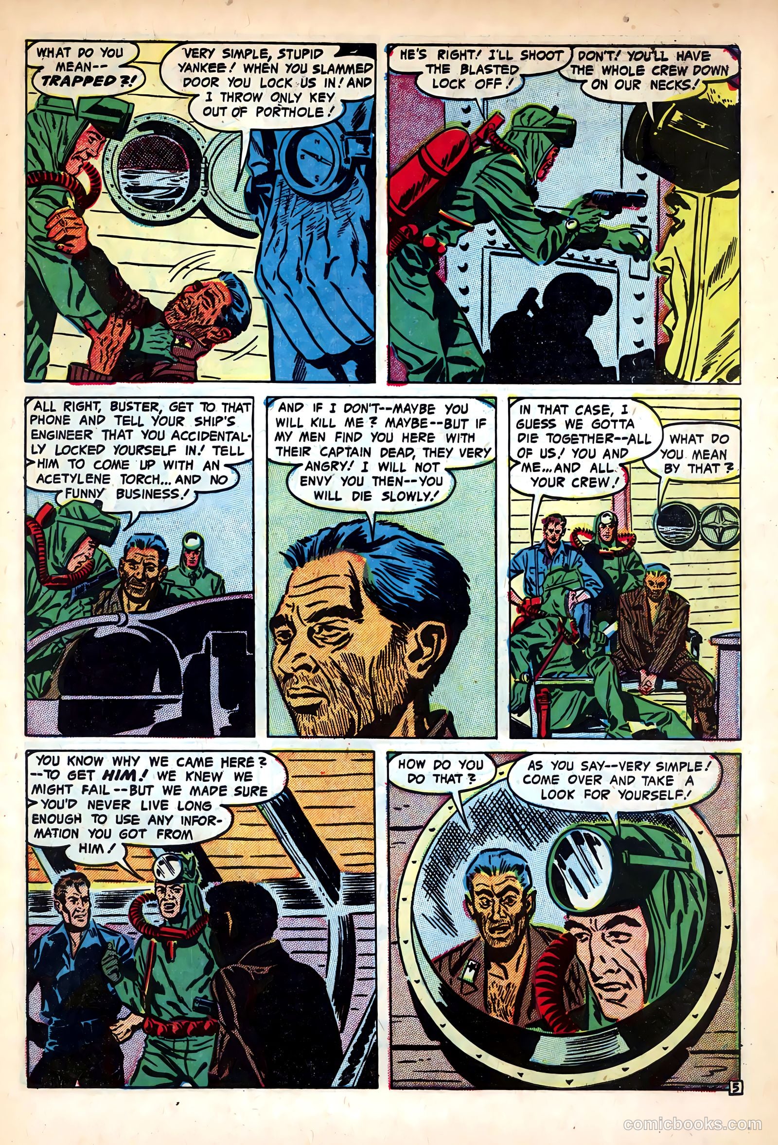 Fighting Undersea Commandos #5 (1953) — page 7 of 36