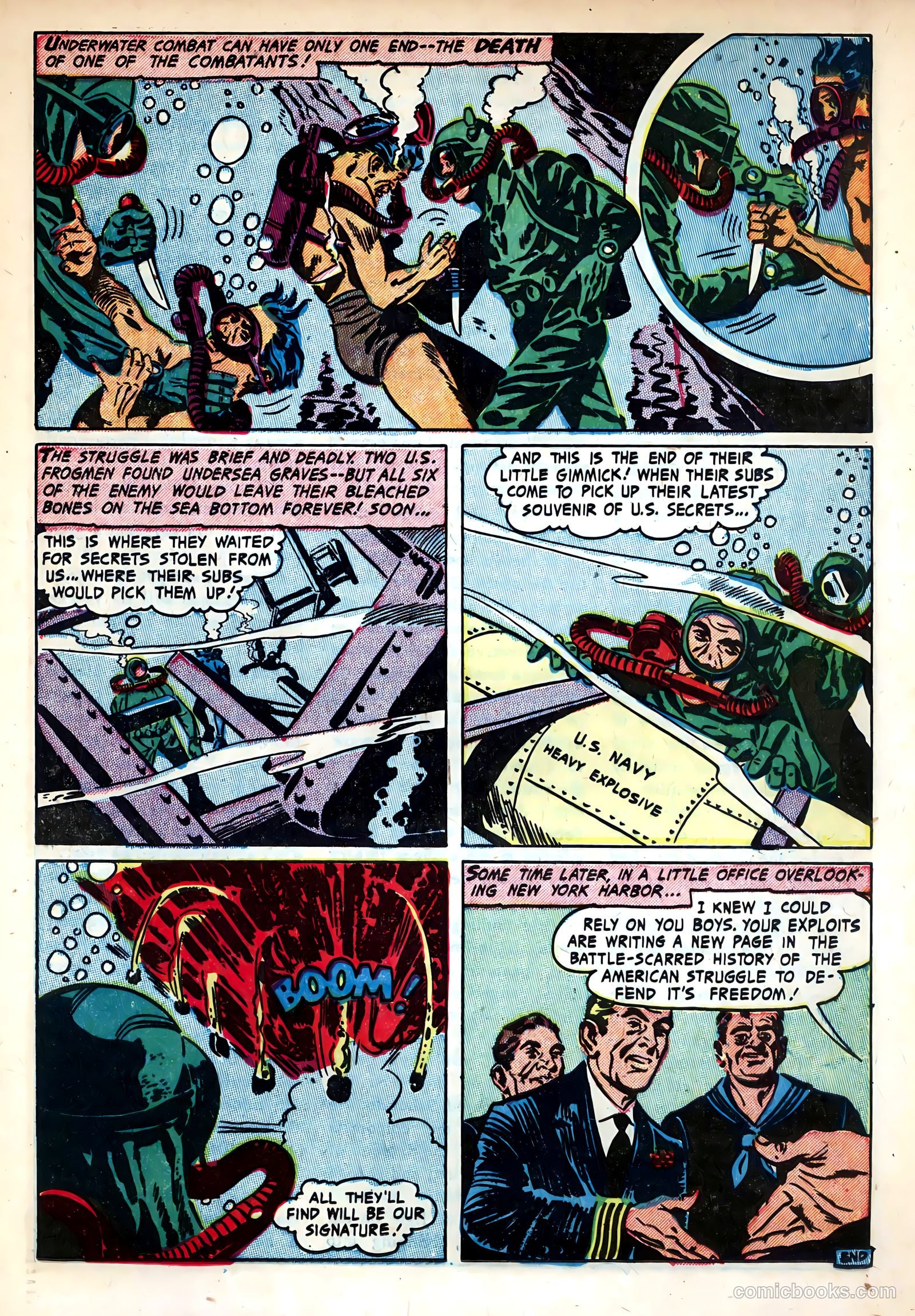 Fighting Undersea Commandos #5 (1953) — page 17 of 36