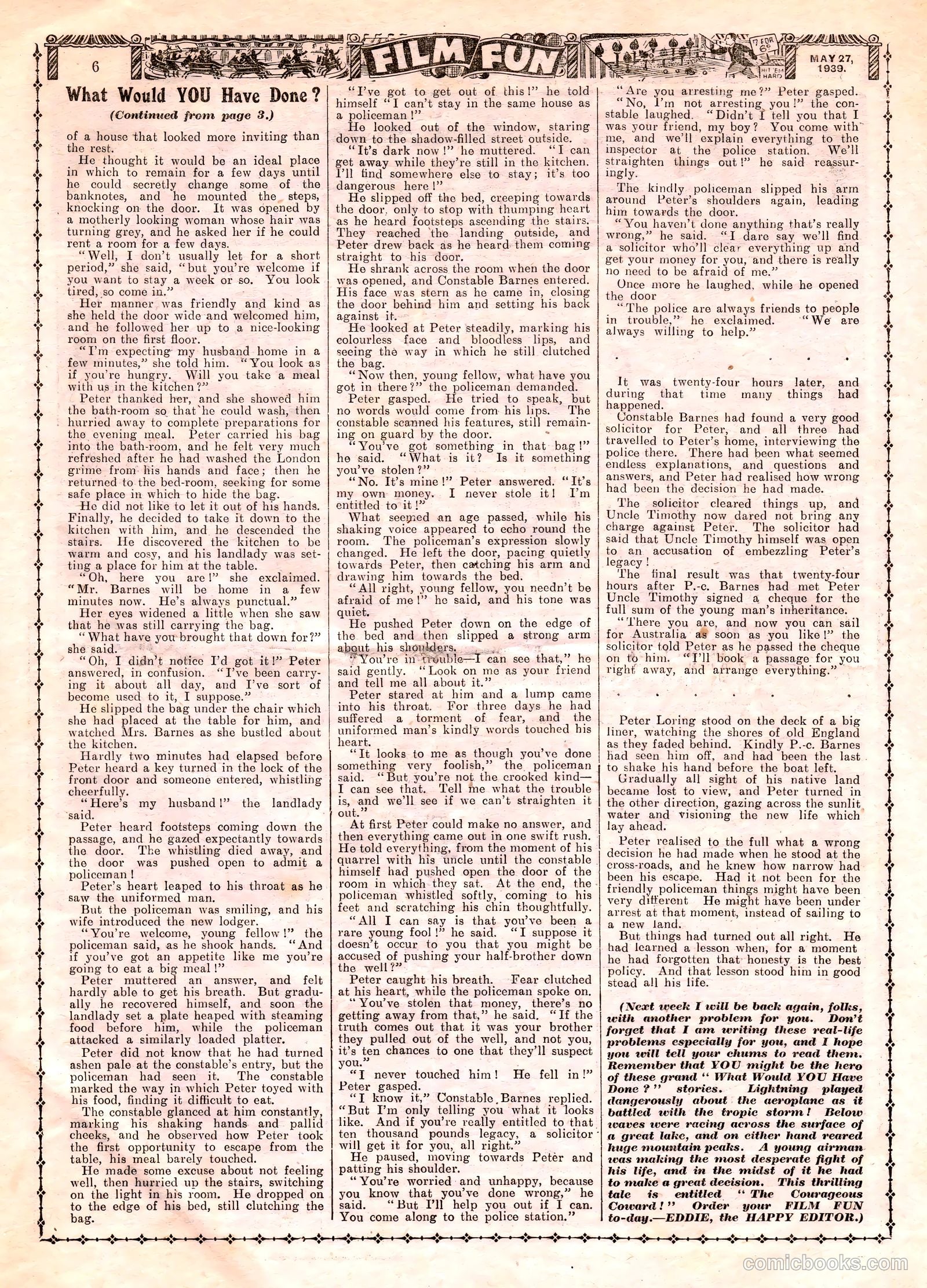 Film Fun #1010 (1939) — page 6 of 23