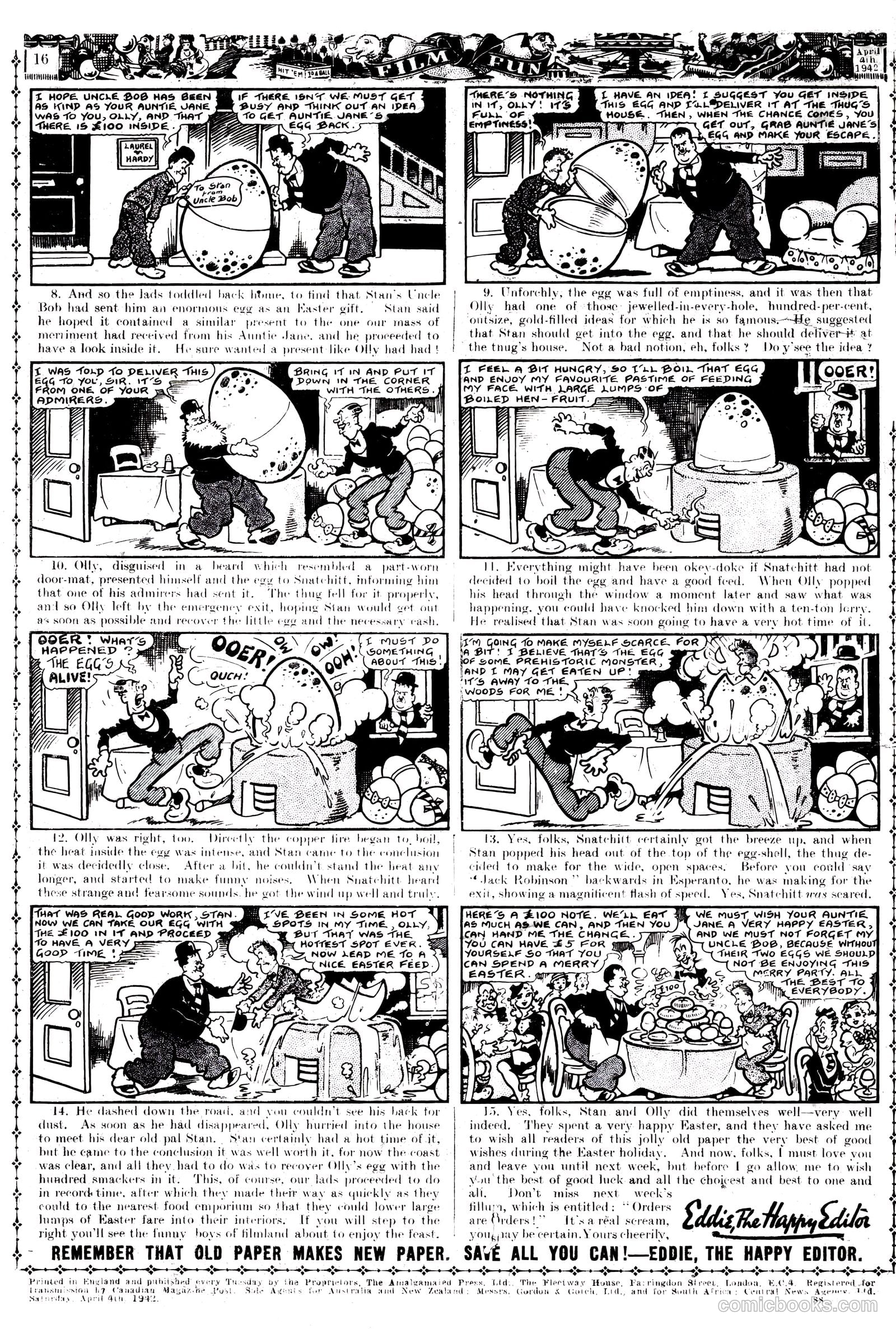 Film Fun #1159 (1942) — page 15 of 15