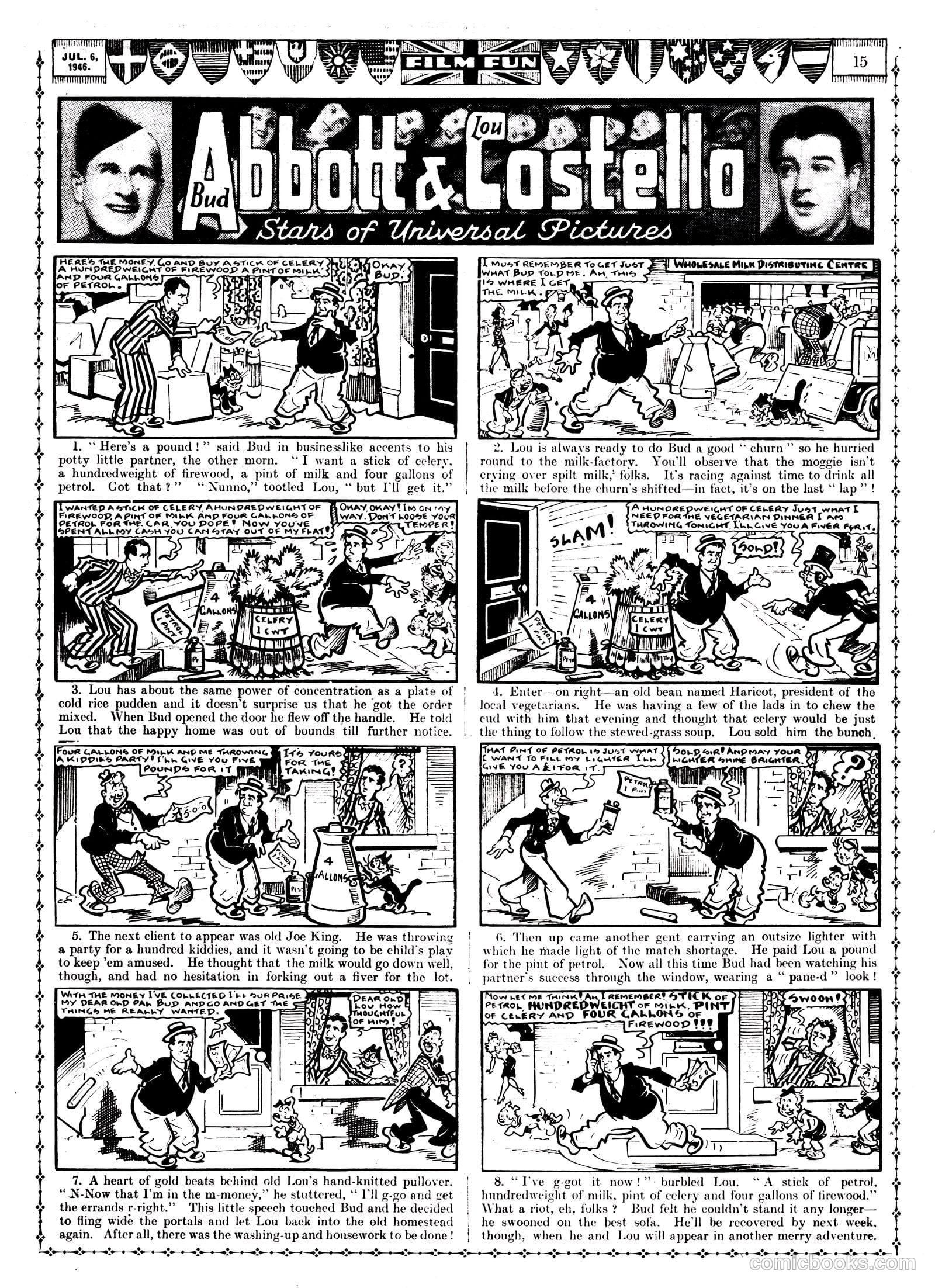 Film Fun #1381 (1946) — page 16 of 17